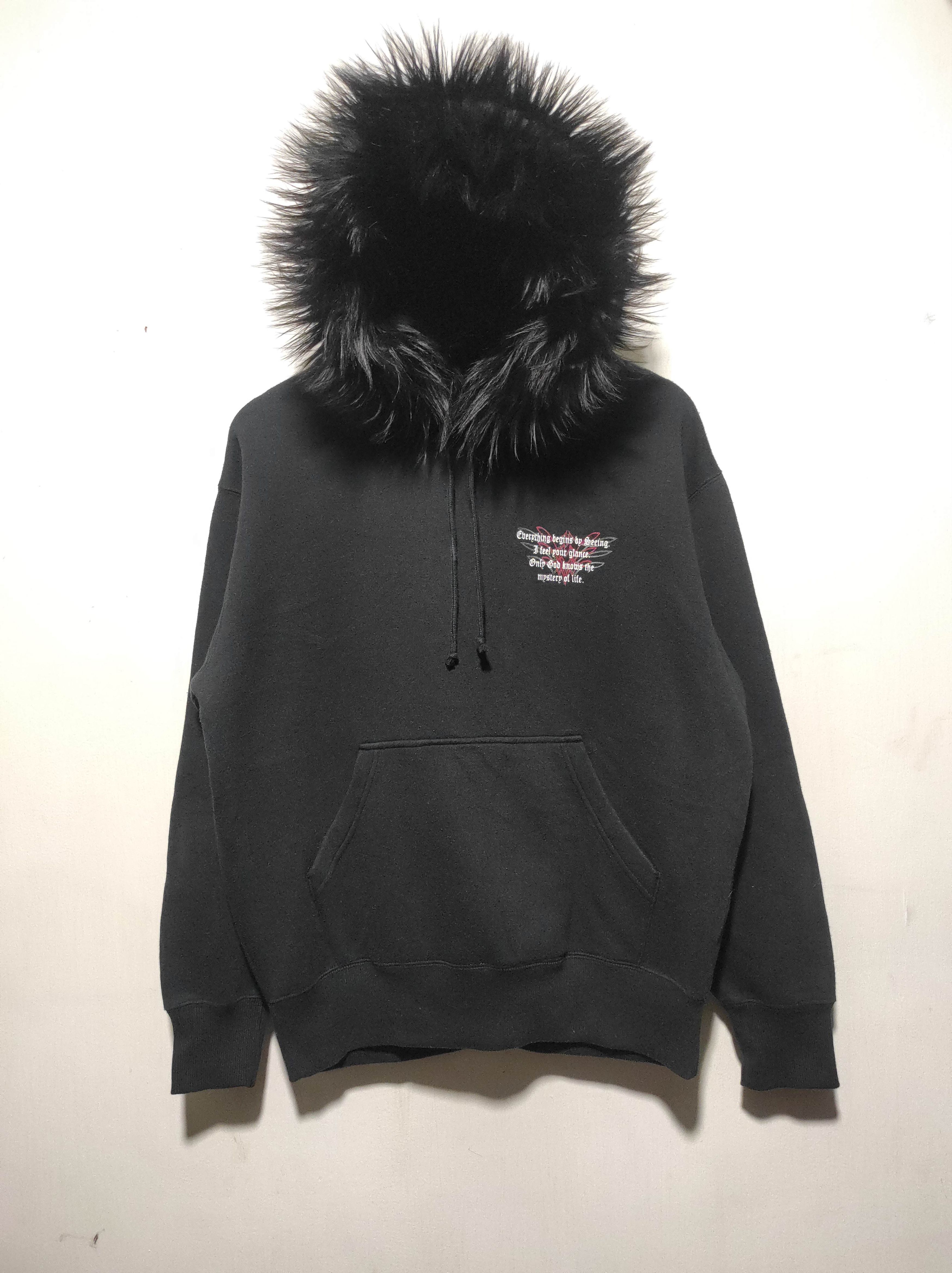 Le Grande Bleu (L.G.B.) Swooplex Clear Headed Poem Fur Hoodie LGB i6w9 style Size US L / EU 52-54 / 3 - 3 Thumbnail