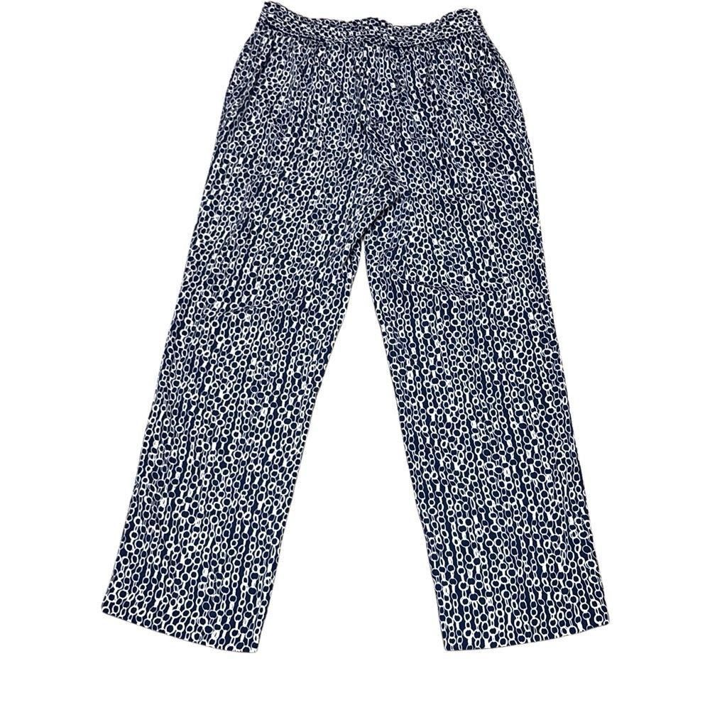 Other Investments Womens Medium Blue White Chain Nautical Print Pu Size 28" / US 6 / IT 42 - 1 Thumbnail