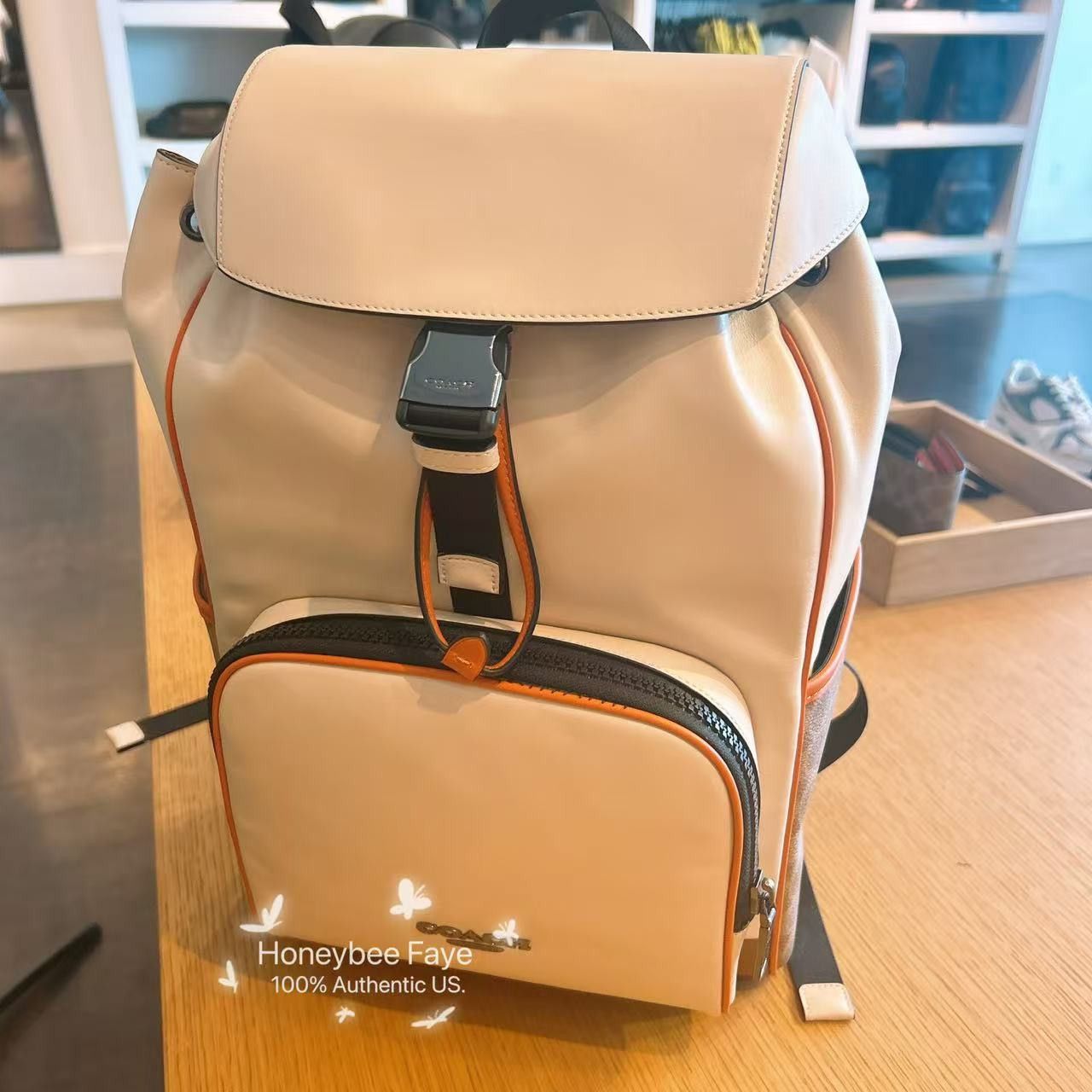 Coach Racer Backpack In Colorblock Signature Canvas CAJ74 Size ONE SIZE - 5 Thumbnail