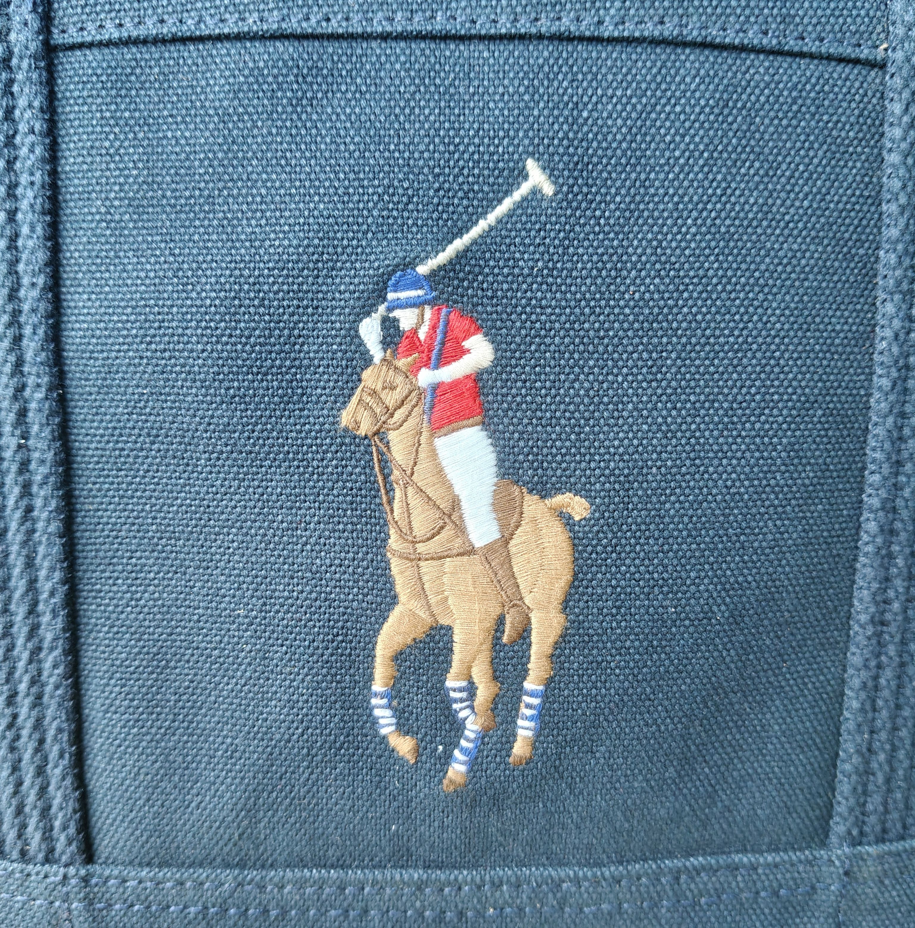 Polo Ralph Lauren Polo Ralph Lauren Canvas Medium Tote Free Shipping FTP/4014 Size ONE SIZE - 4 Thumbnail