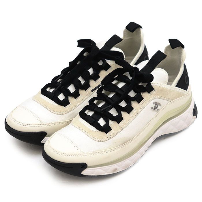 Chanel Chanel Chanel Leather Rubber Sneakers Leather Shoes G35618 DUTY FREE for USA Size ONE SIZE - 1 Thumbnail