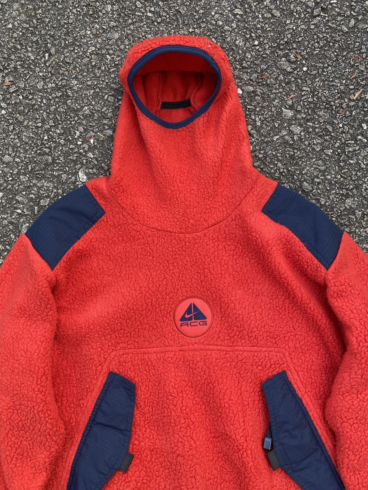 Nike ACG × Vintage Vintage Nike ACG Fleece Deep Pile Ninja Mask Hoodie Size US M / EU 48-50 / 2 - 3 Thumbnail