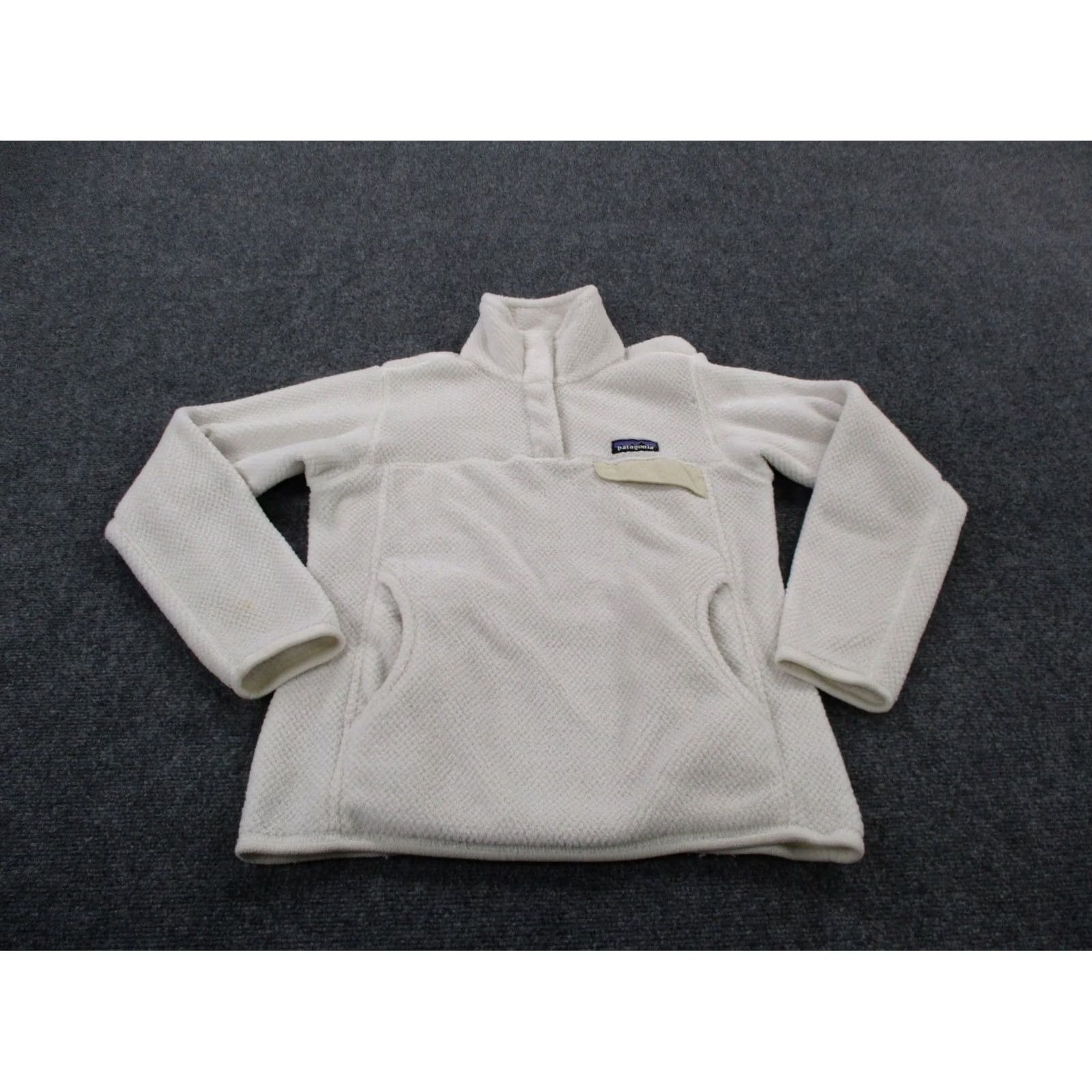Patagonia Patagonia Snap T Fleece Jacket Women XS White Polartec Fuzzy Jumper Hiking 25442 Size XS / US 0-2 / IT 36-38 - 2 Thumbnail