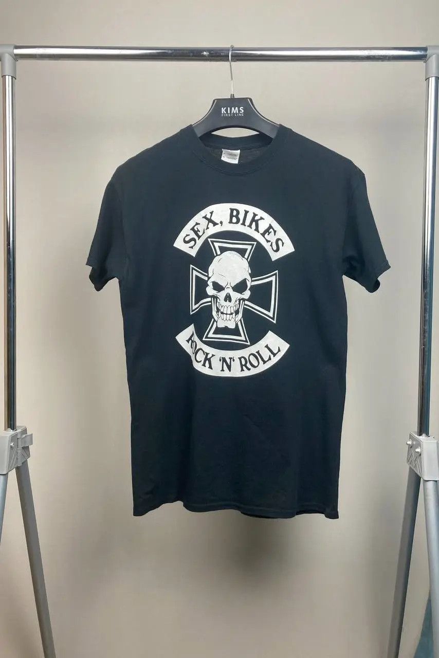 Vintage SEX BIKES ROCK 'N' ROLL Y2K Adult Humor Graphic T Shirt Size US M / EU 48-50 / 2 - 1 Thumbnail