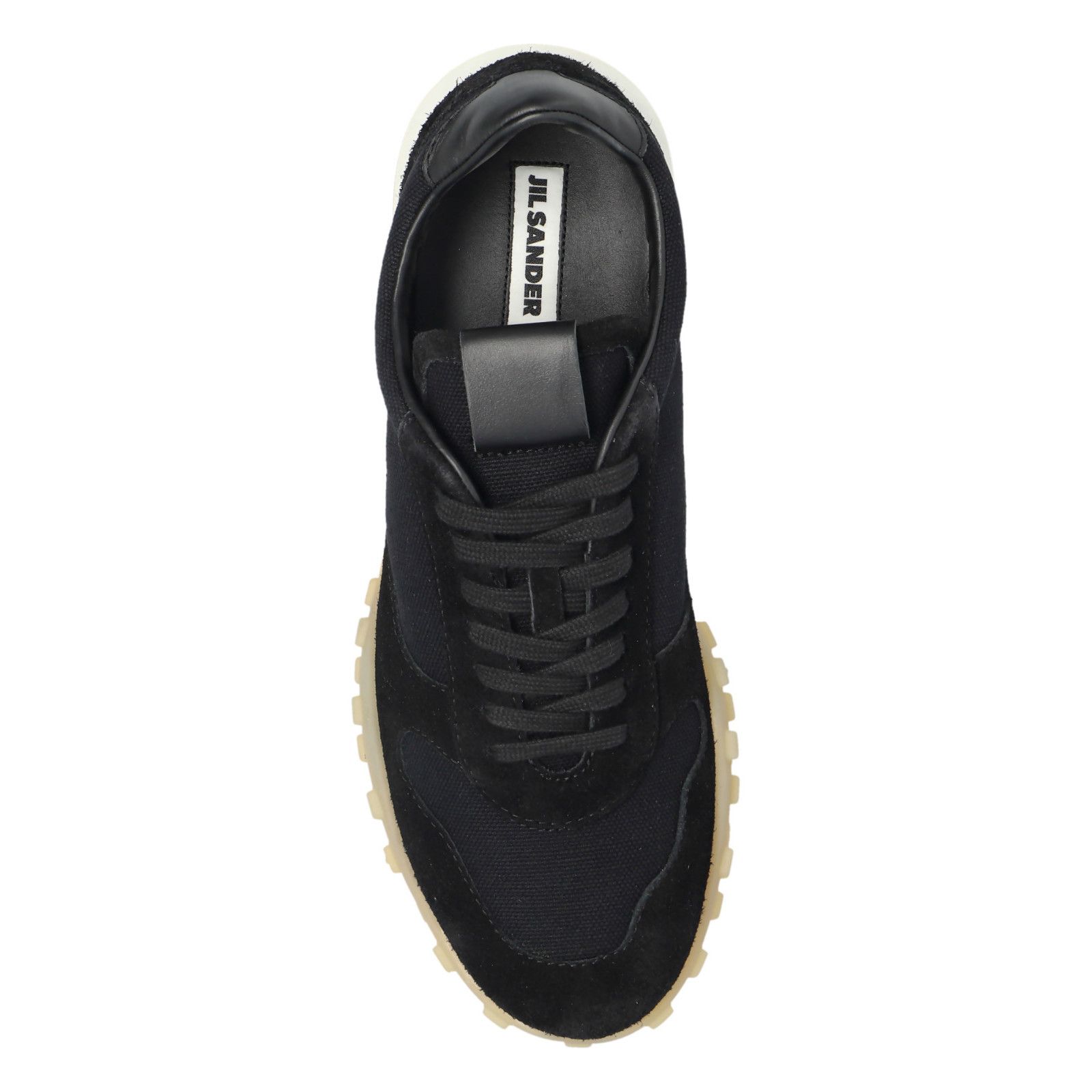Jil Sander JIL SANDER Moon Black Leather Sneakers New & Authentic (Men' Size US 10 / EU 43 - 4 Thumbnail