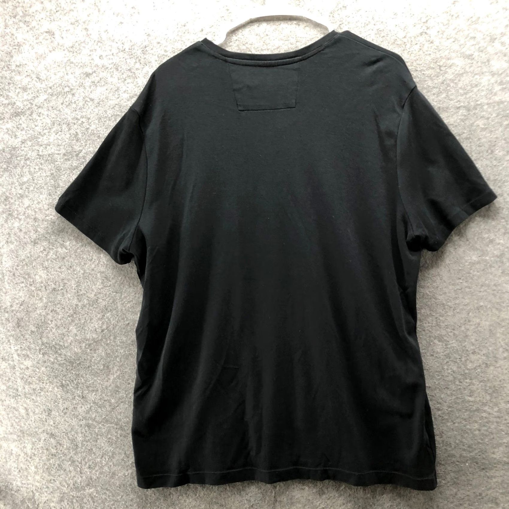 Banana Republic Banana Republic T-Shirt Mens XL Black Short Sleeve V-Neck Luxe Dress Vee Jersey Cotton Size 46R - 2 Thumbnail