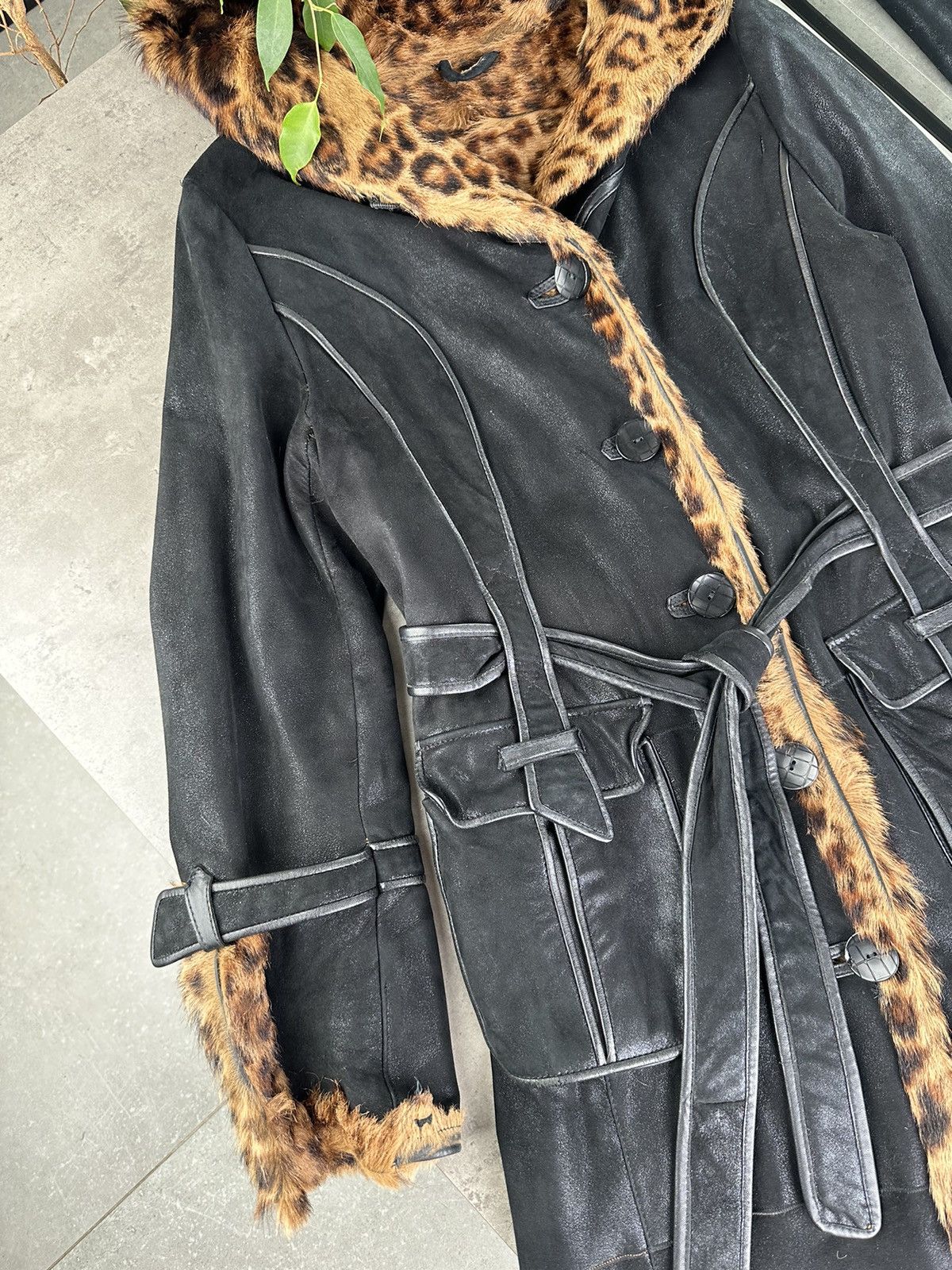 Japanese Brand Vintage Sheepskin Coat Size L / US 10 / IT 46 - 3 Thumbnail