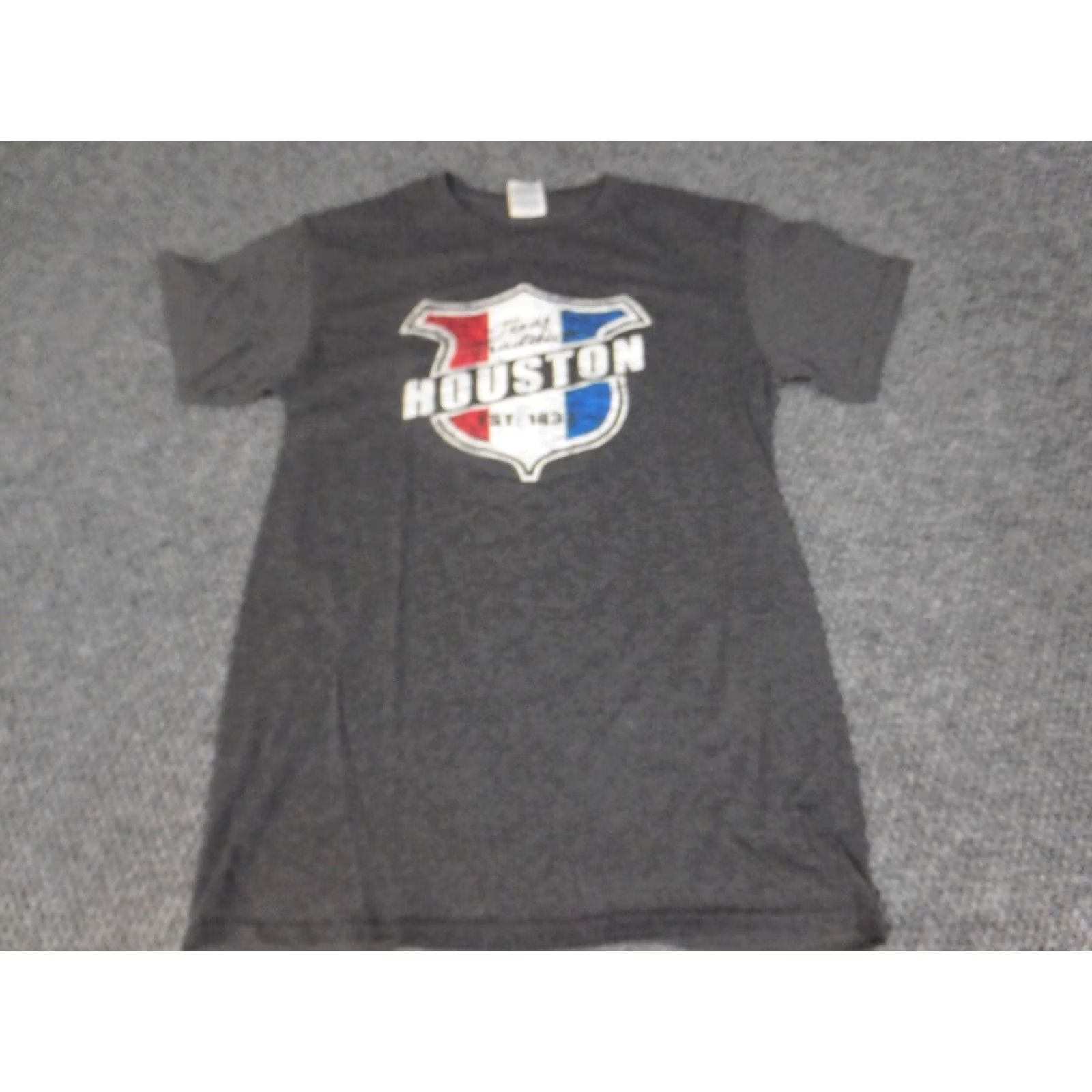 Delta Delta Houston Texas Mens Shirt S Gray Graphic States America Short Sleeve Crew Neck T-Shirt Dog Logo Regular Cotton Blend Polyester All Seasons Size US S / EU 44-46 / 1 - 2 Thumbnail