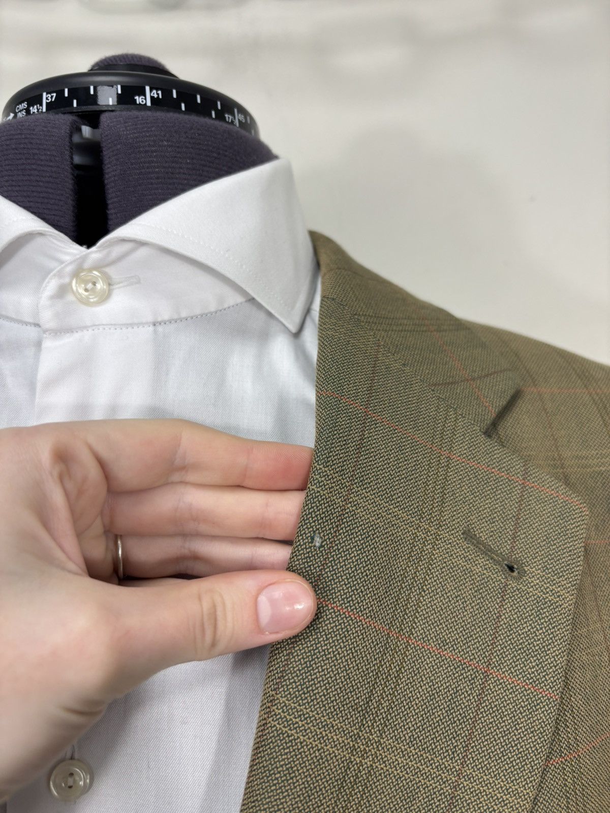 Burberry Vintage Burberry Prince Of Wales Check Wool Blazer Jacket Size 46R - 3 Thumbnail
