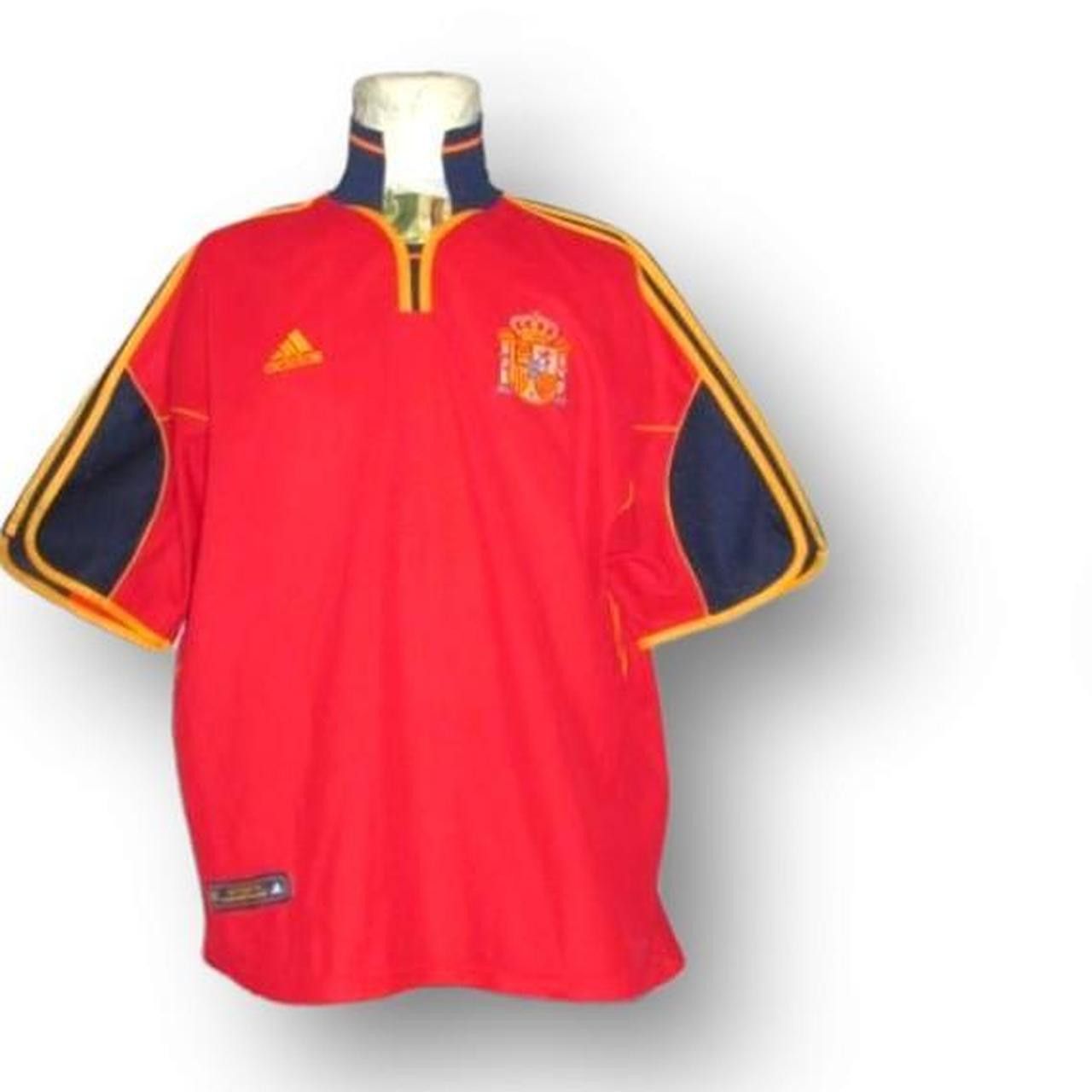 Adidas Spain 2000 2001 2002 Home Shirt Jersey international Size US L / EU 52-54 / 3 - 1 Thumbnail