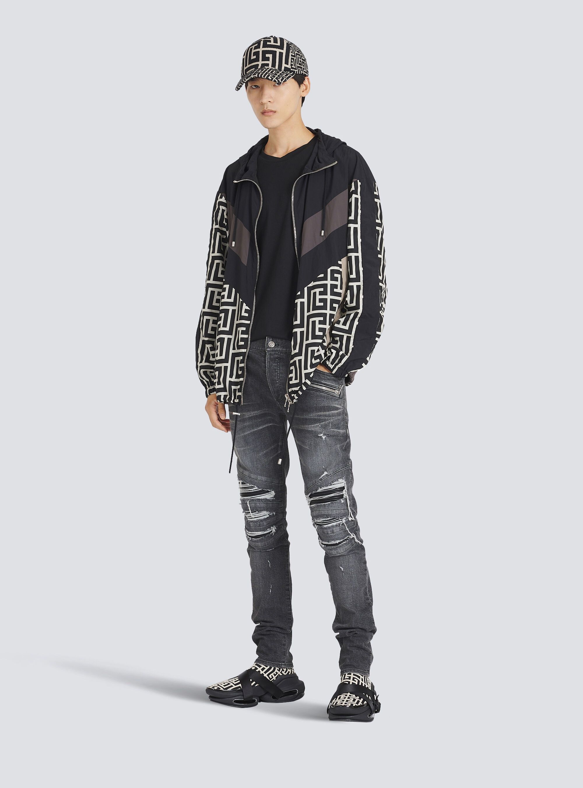 Balmain o1y0426 Shell Jacket in Multicolor Size US M / EU 48-50 / 2 - 2 Thumbnail