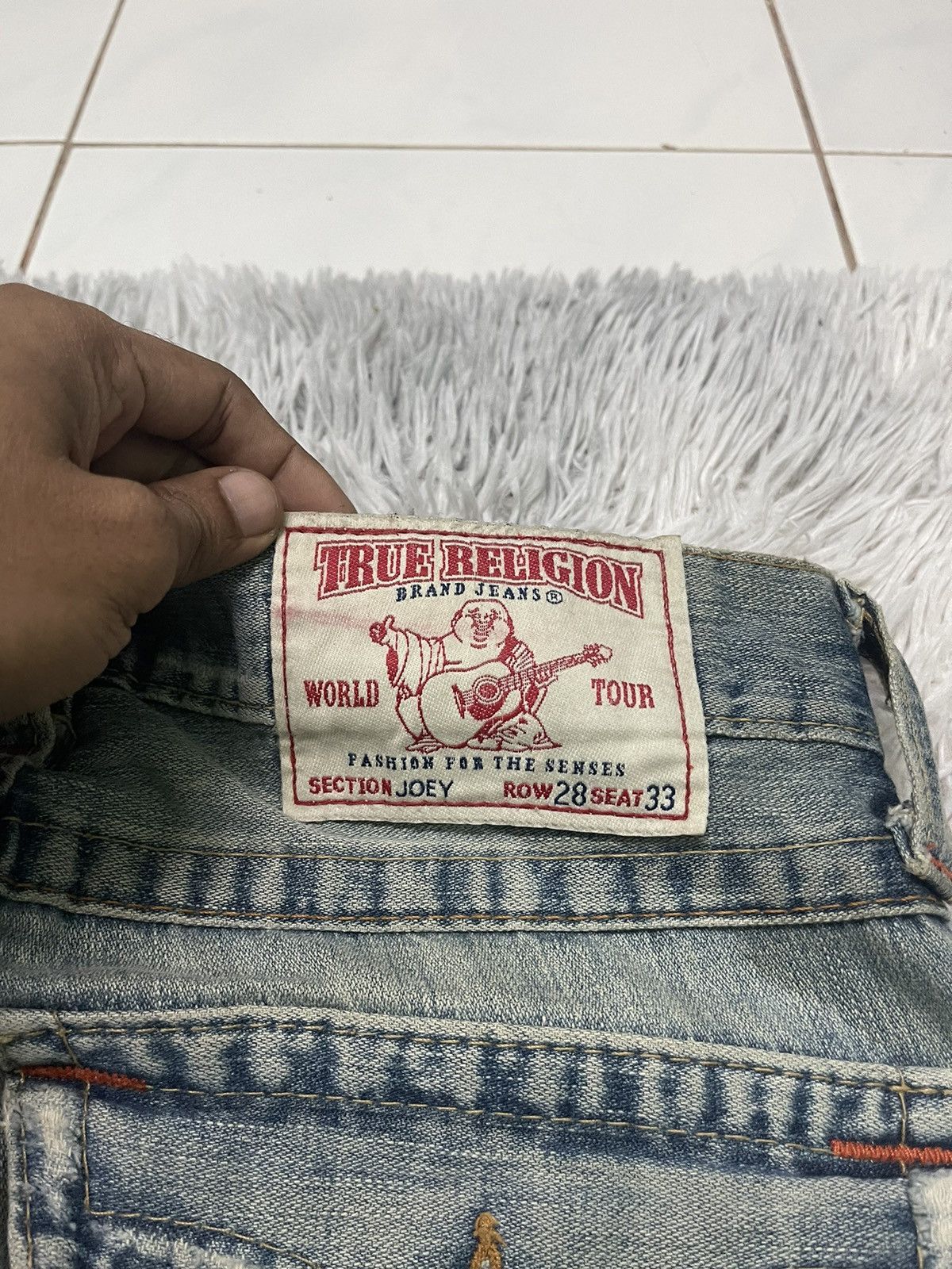 True Religion 90s TRUE RELIGION FLARE DENIM DISTRESSED Size US 30 / EU 46 - 16 Thumbnail