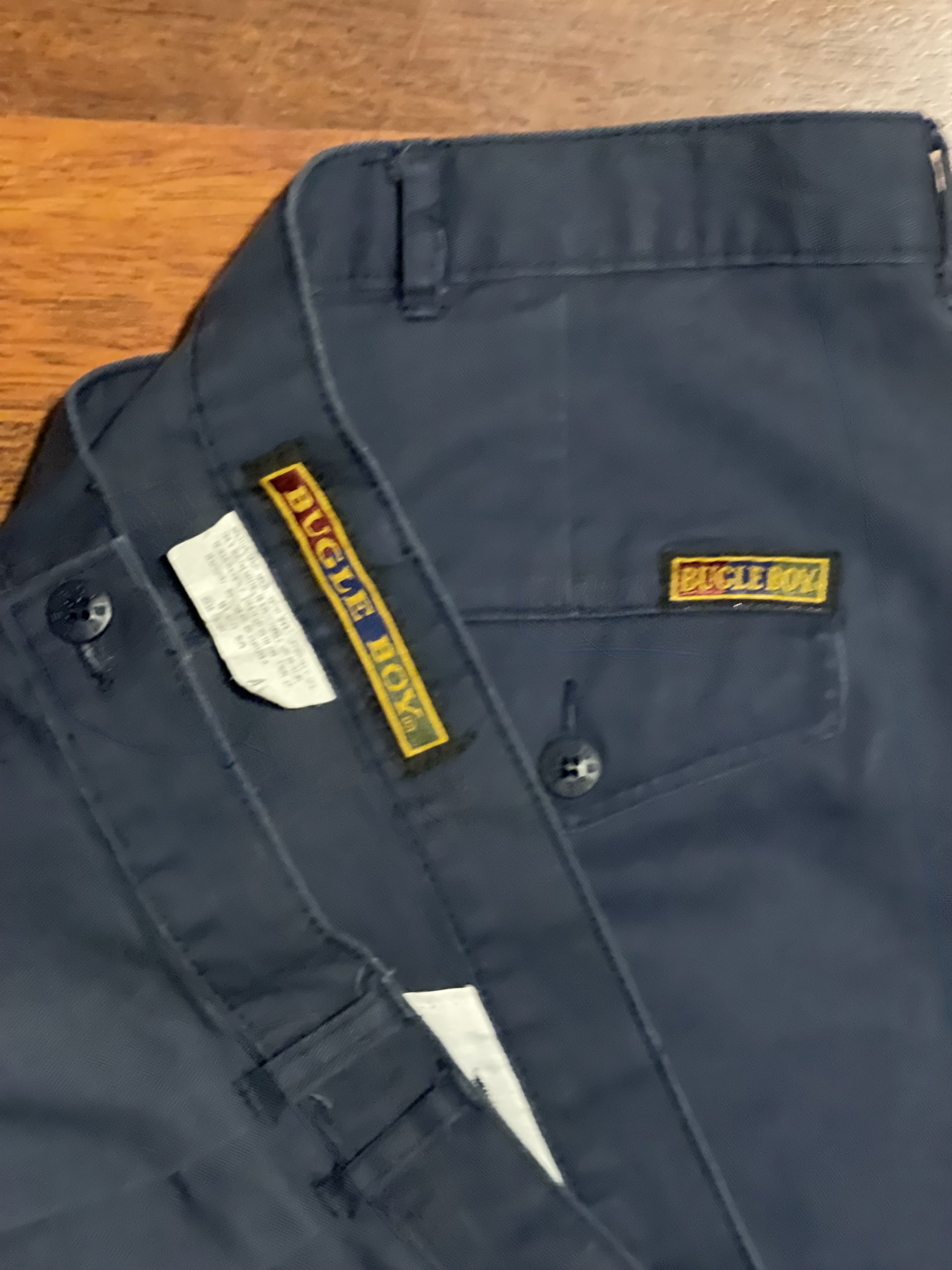 Bugle Boy Vintage Bugle Boy Chino trouser Mens W Navy Pleated Front Size US 40 / EU 56 - 4 Thumbnail