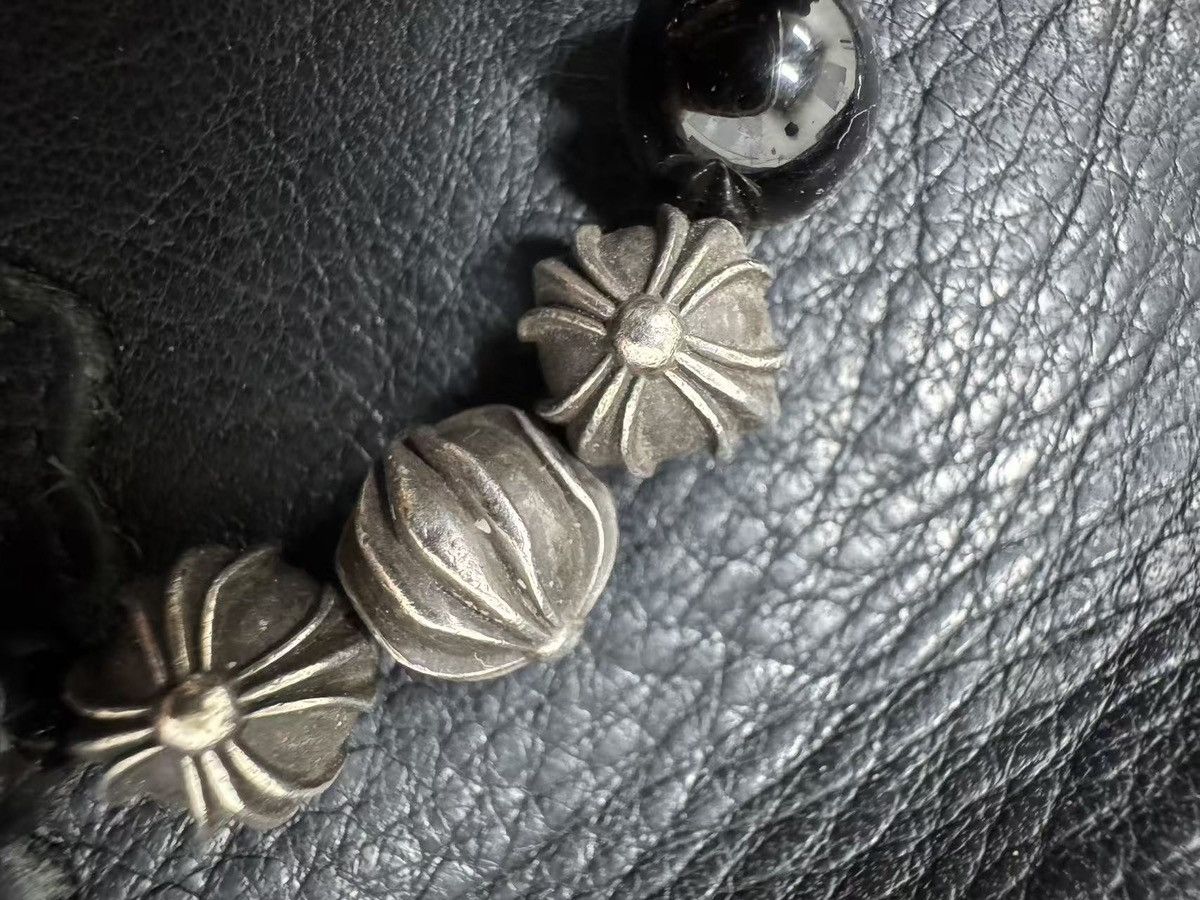 Chrome Hearts Chrome Hearts Black Onyx Pearls 925 Sliver 10mm Size ONE SIZE - 11 Thumbnail