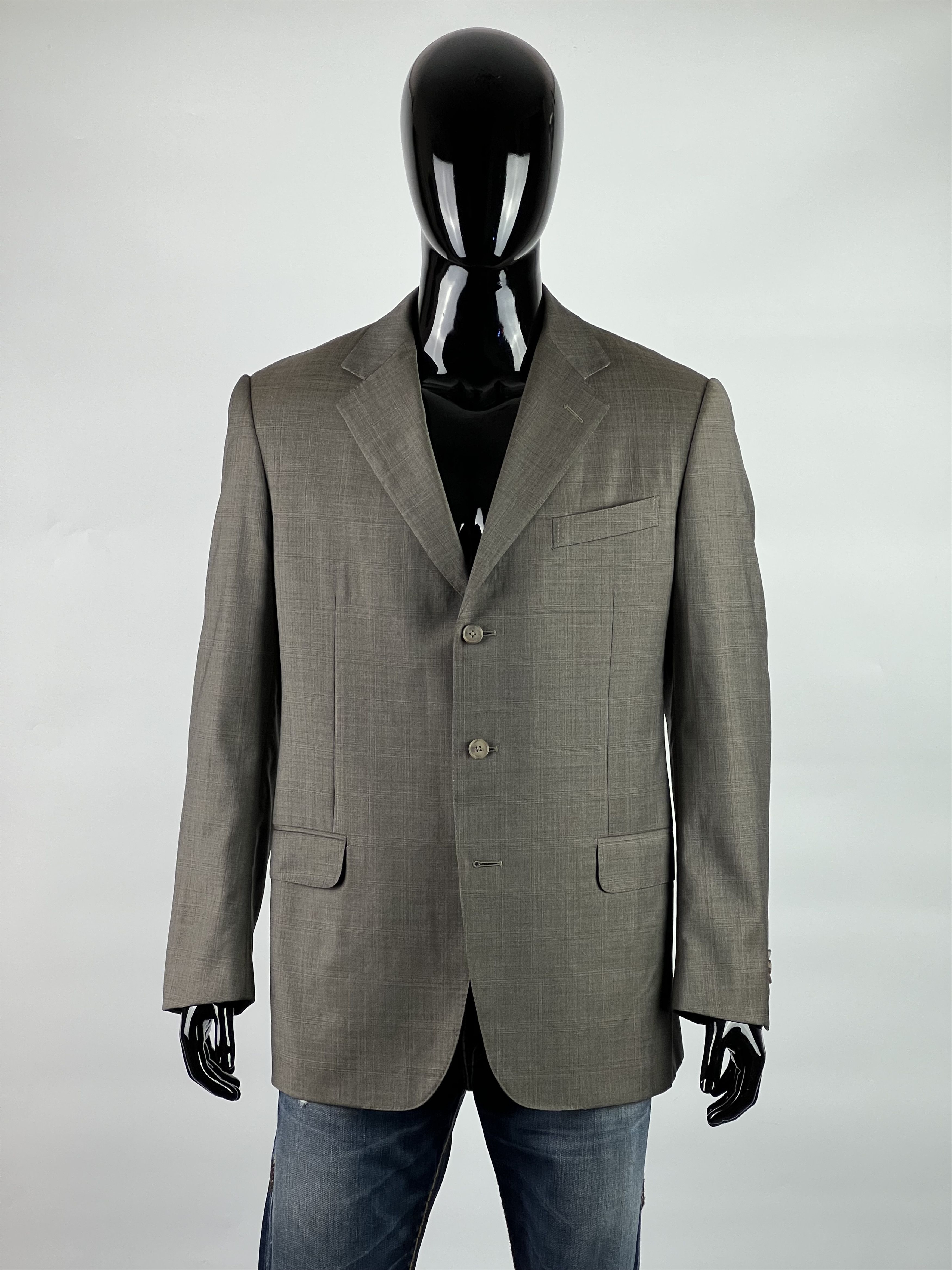 Ermenegildo Zegna Ermenegildo Zegna Three Buttons Wool Silk Size 52R Size 52R - 1 Thumbnail