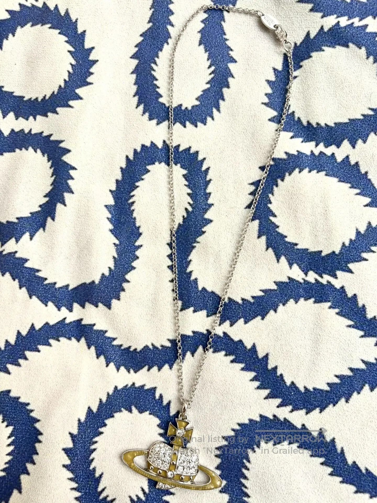 Vivienne Westwood Vivienne Westwood Enamel Saturn Heart Necklace. Size ONE SIZE - 5 Thumbnail