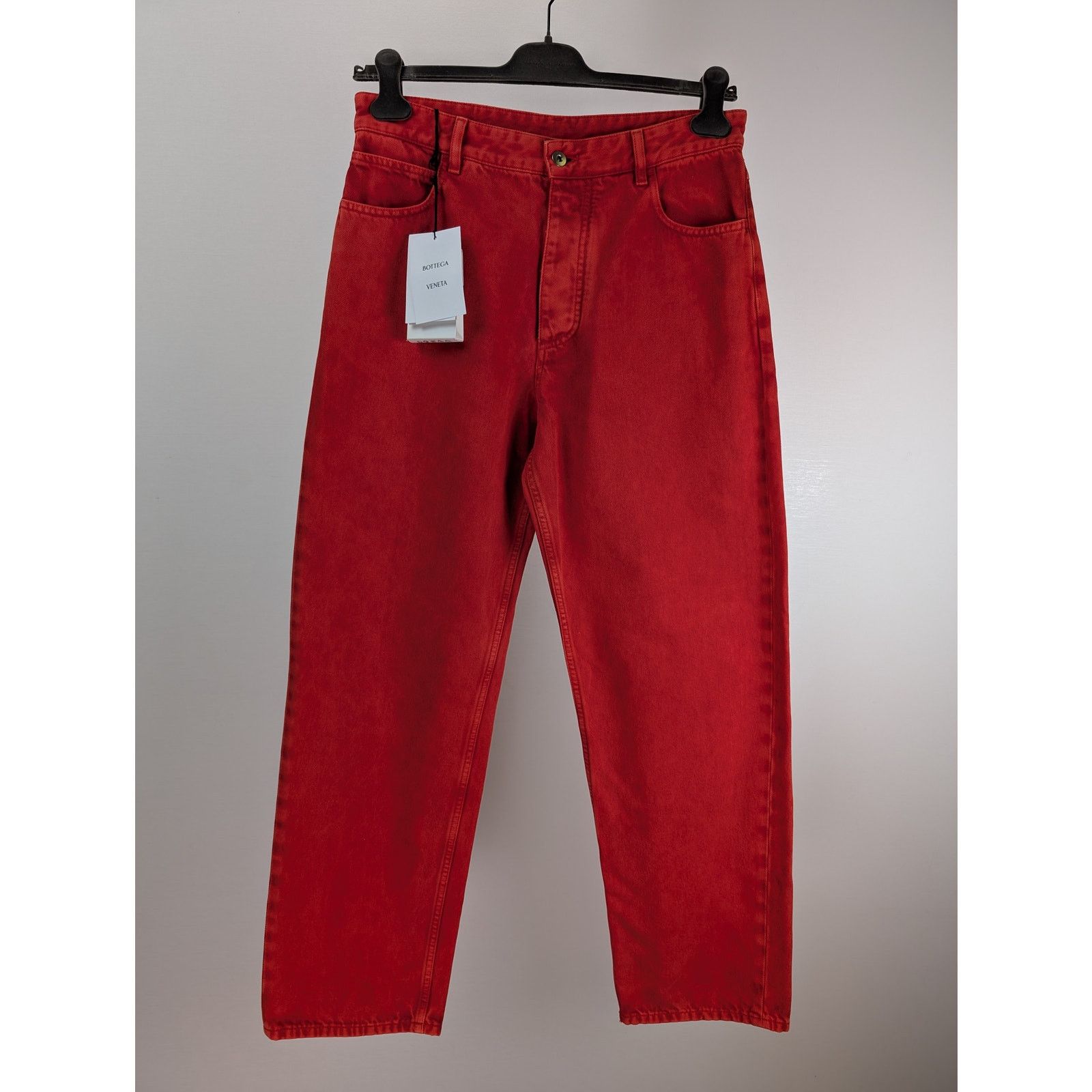 Bottega Veneta o1rshd1 Faded Colour Wash Denim Jean in Deep Red Size US 32 / EU 48 - 2 Thumbnail