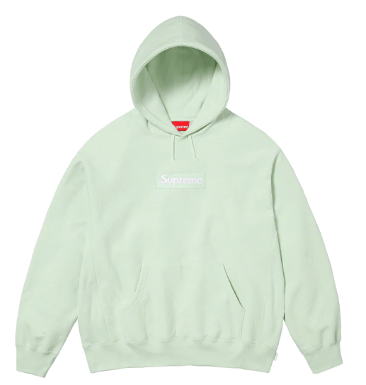Supreme Box Logo Hooded Sweatshirt Light Green 2XL (FW23)