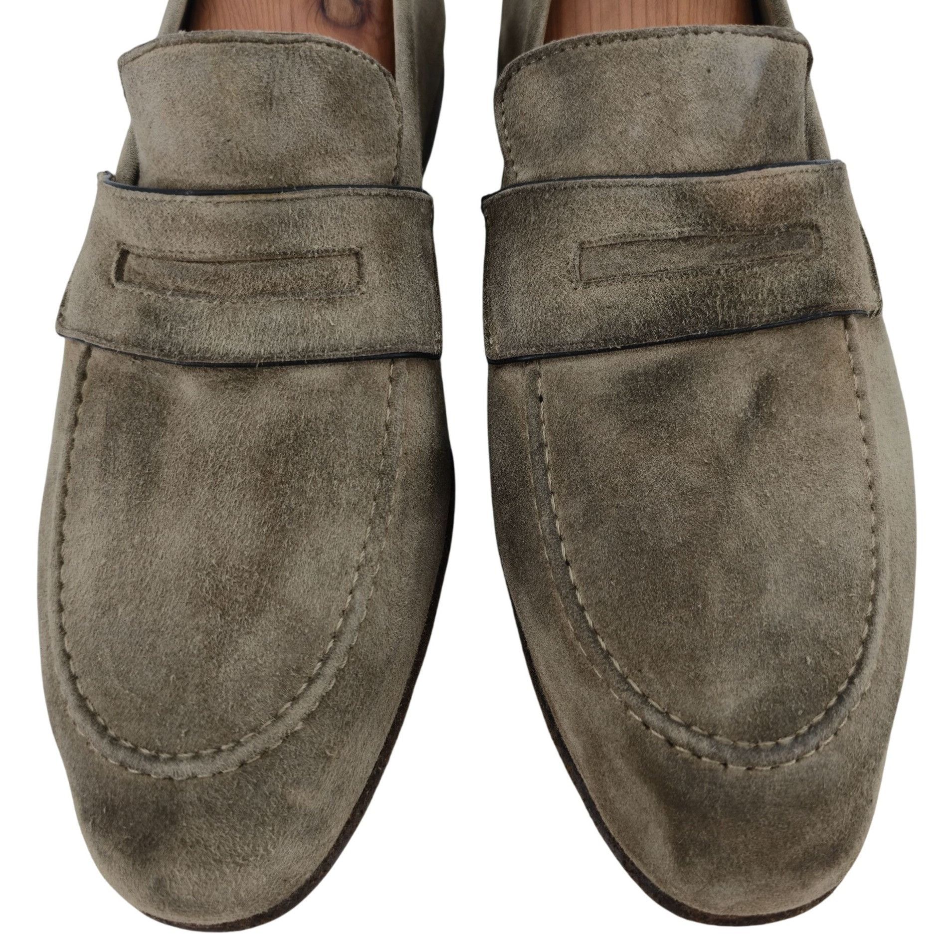 Other Andrea Ventura Firenze Mens 8.5D Tan Soft Suede Dress Shoes Size US 8.5 / EU 41-42 - 2 Thumbnail
