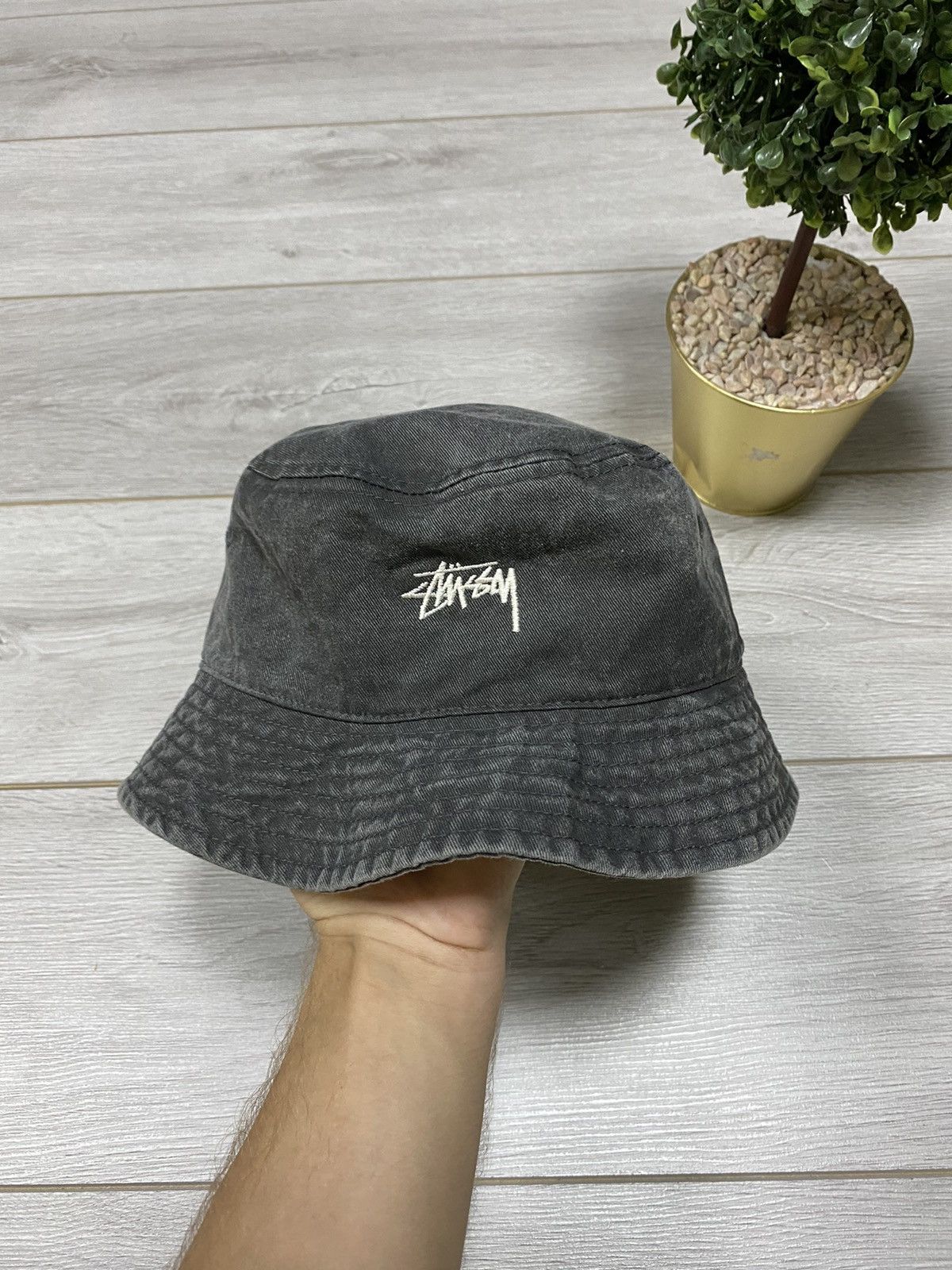 Stussy Stussy big logo vintage bucket hat caps Size ONE SIZE - 2 Thumbnail