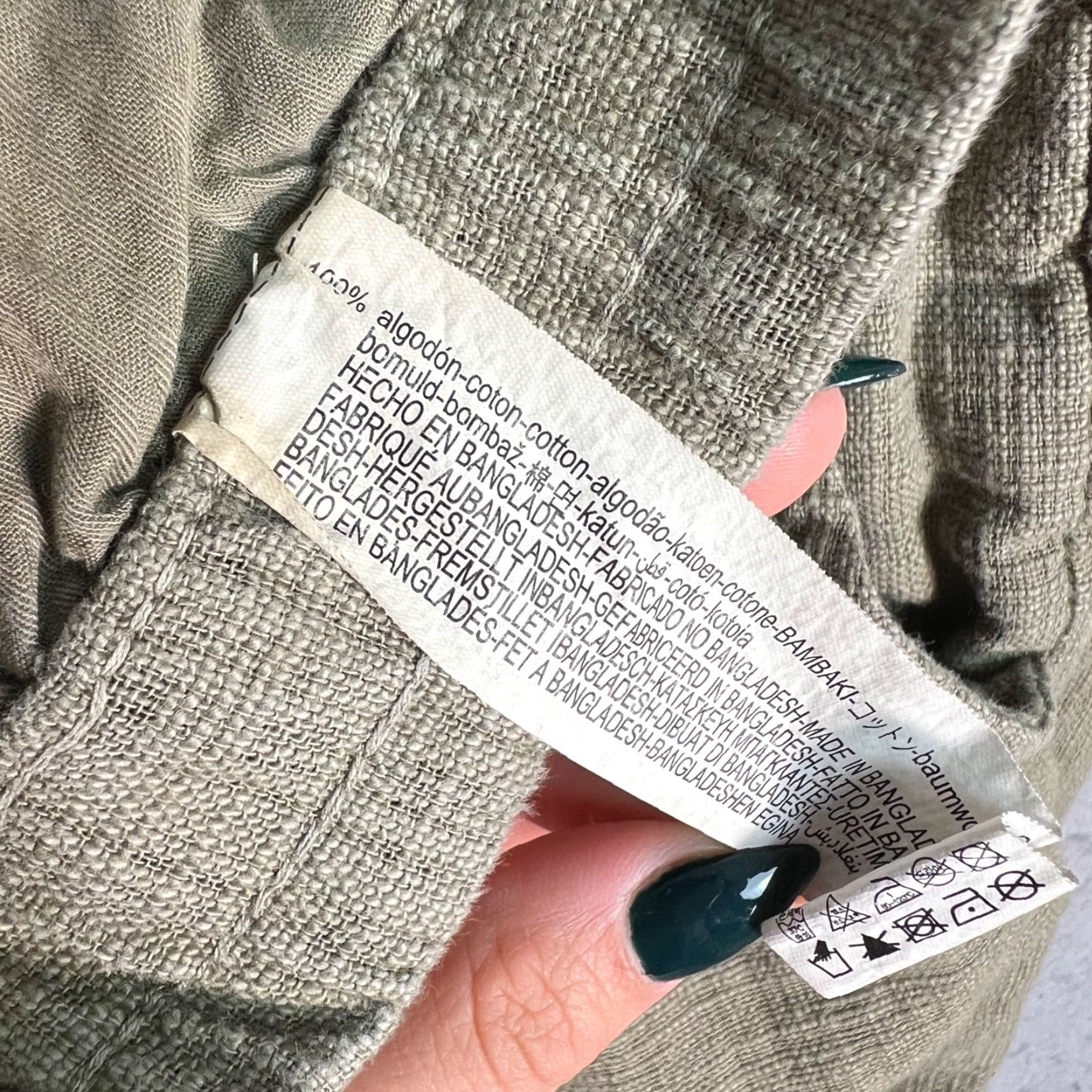 Zara Zara Mens Size Medium Olive Green Jogger Pants Cotton Blend Elastic Waist Size US 31 - 4 Thumbnail