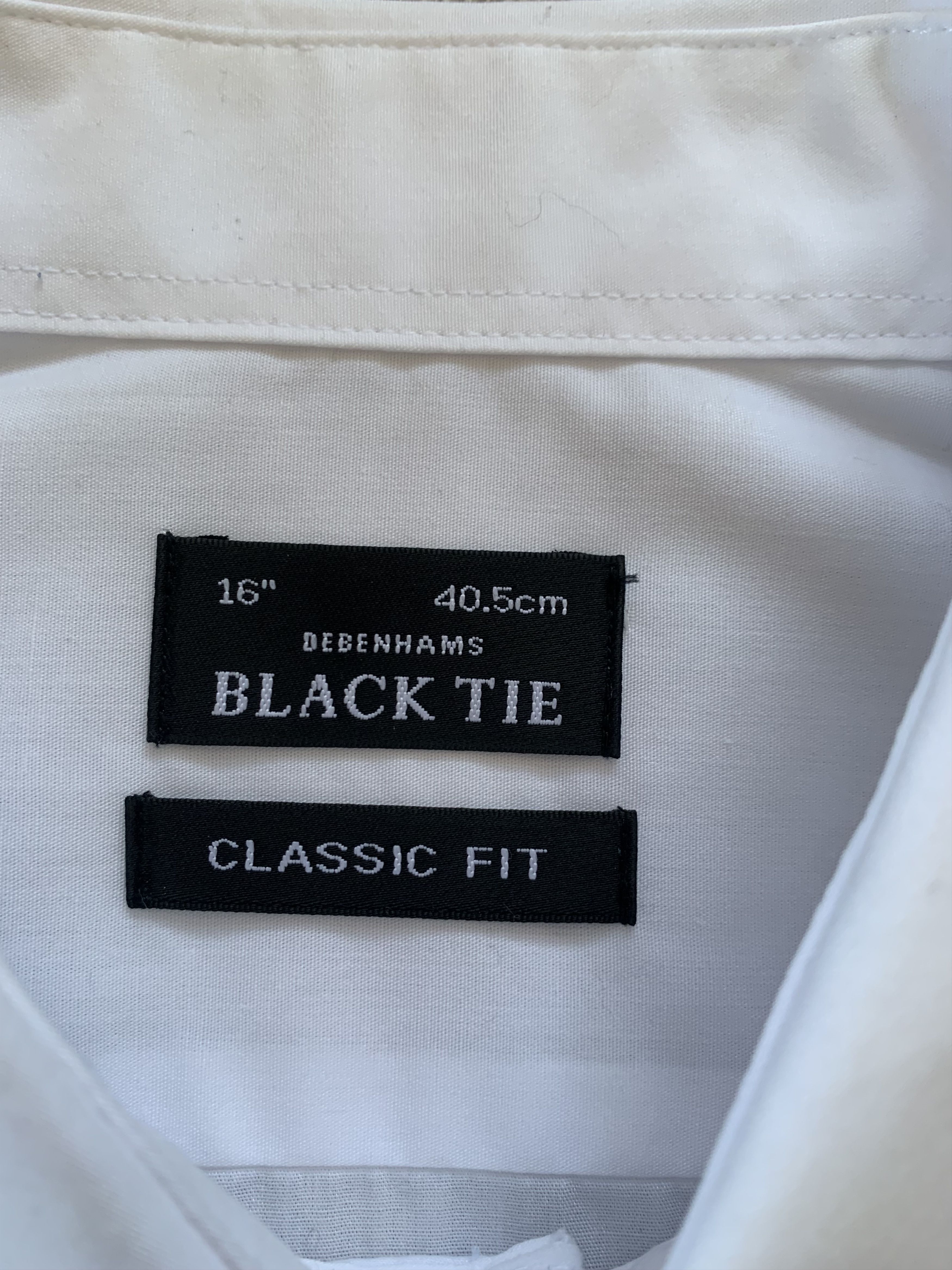 Other Debenhams Black Tie White Tuxedo Shirt Size US M / EU 48-50 / 2 - 5 Thumbnail