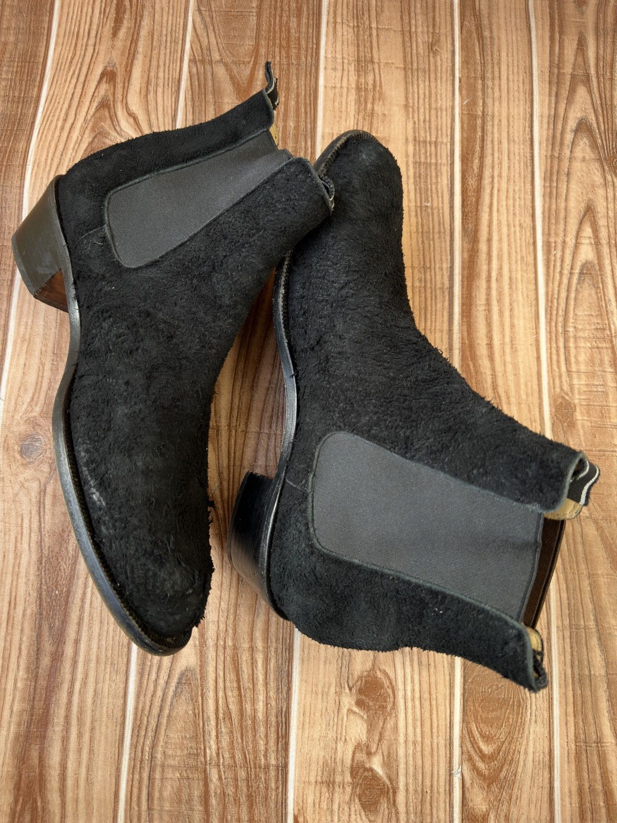 Helmut Lang Helmut Lang 2000’s Cuban Heel Boots in Roughed out Suede Size US 8.5 / EU 41-42 - 9 Thumbnail