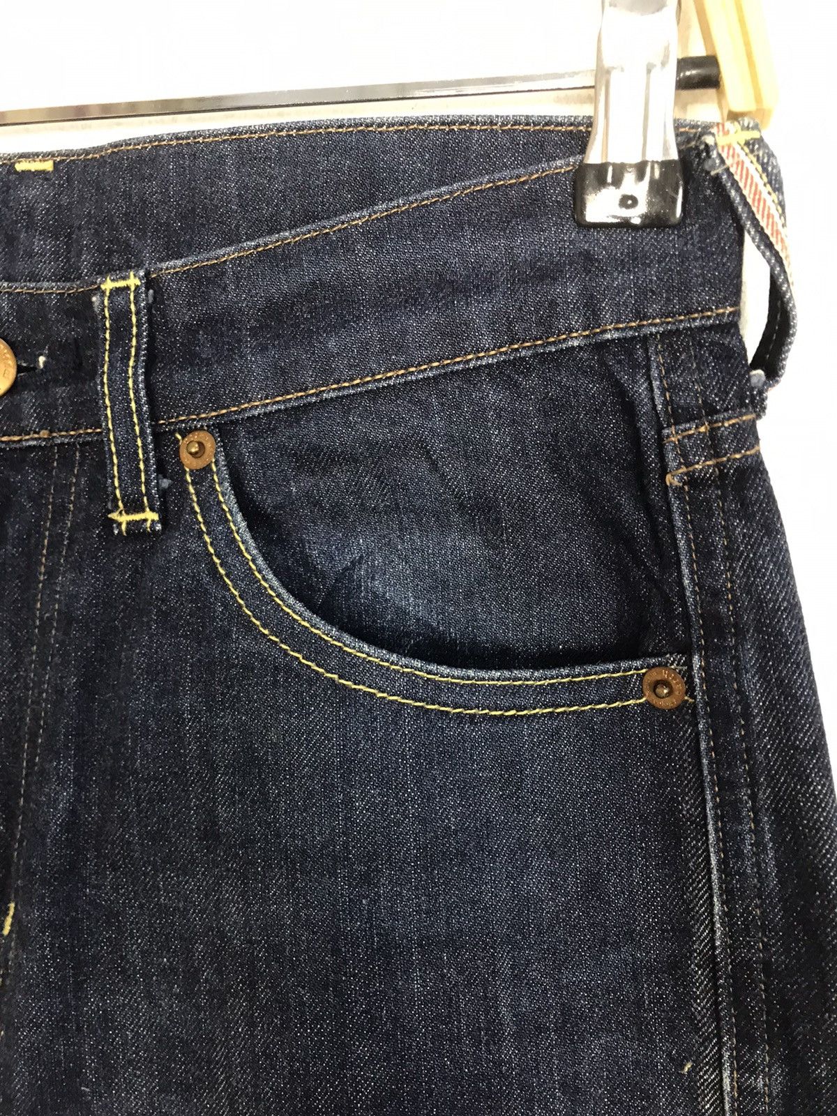 Japanese Brand Selvedge Denim Earth Music Ecology Size S Unisex Slim Size US 27 - 7 Thumbnail