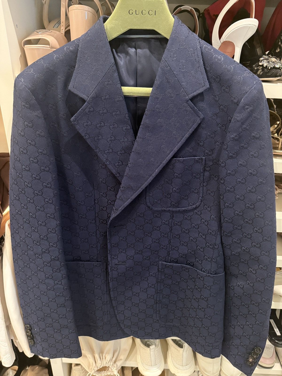 Gucci Gucci GG Jacquard Formal Jacket Size 40R - 6 Thumbnail