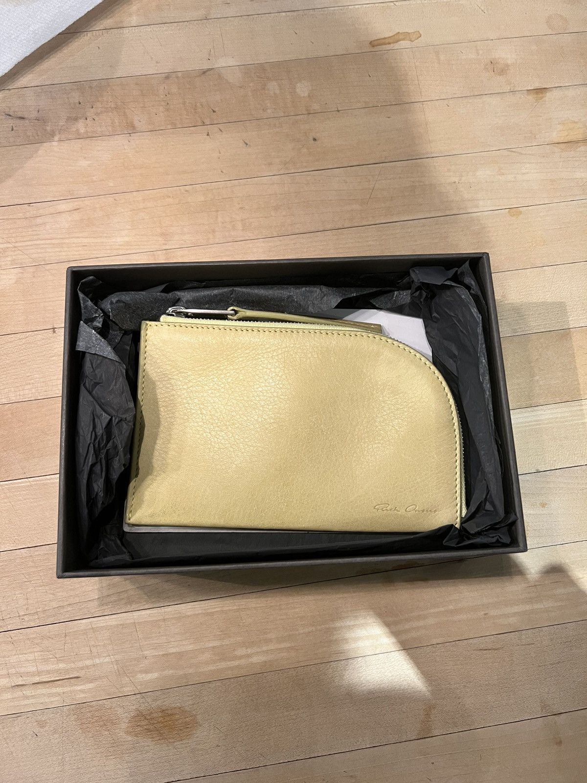 Rick Owens Rick Owens Lime Green Leather Wallet Size ONE SIZE - 1 Thumbnail
