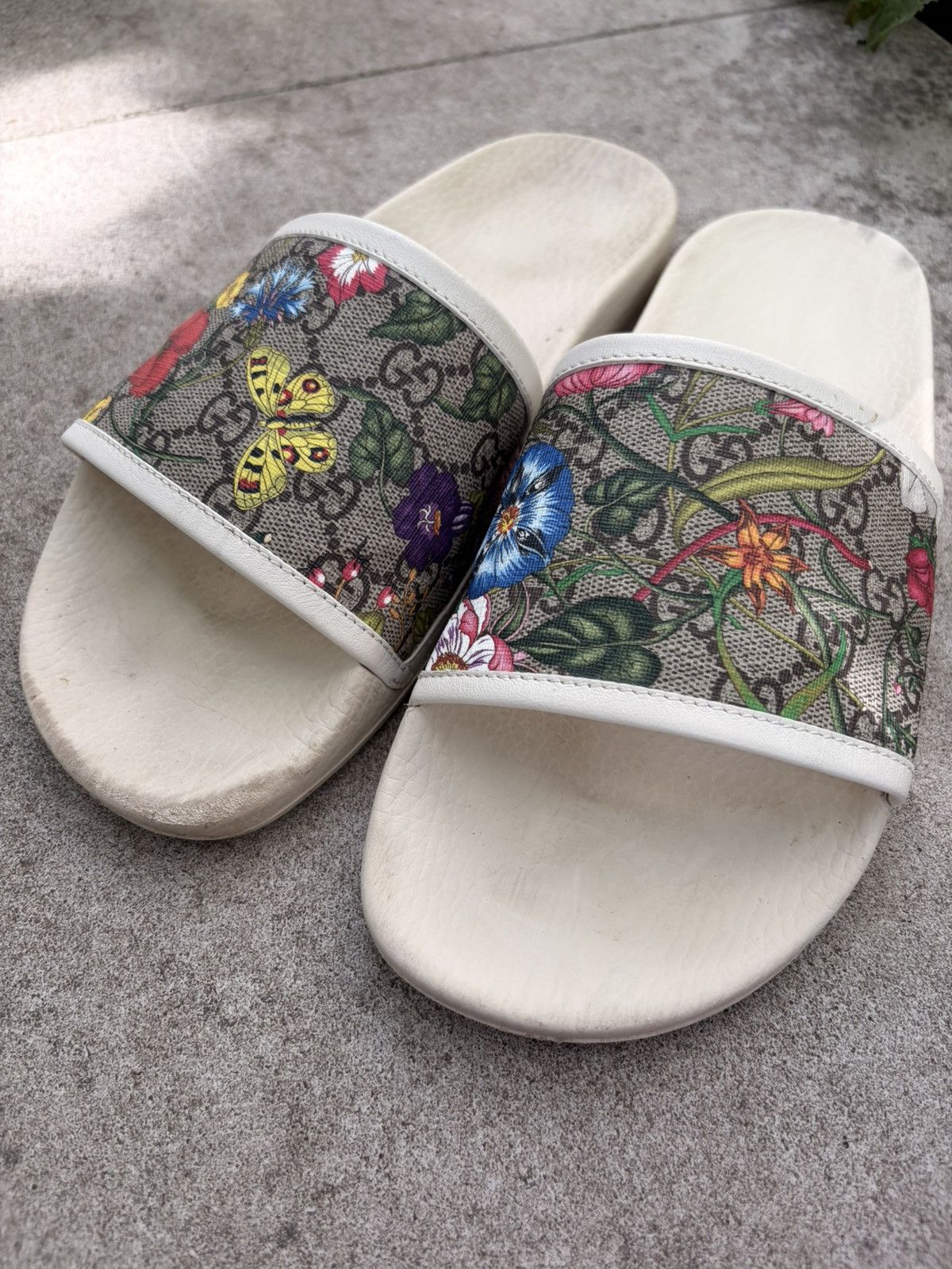Gucci Gucci GG Supreme Bloom Flora Monogram Slide Sandals US 10 Size US 10 / EU 43 - 2 Thumbnail