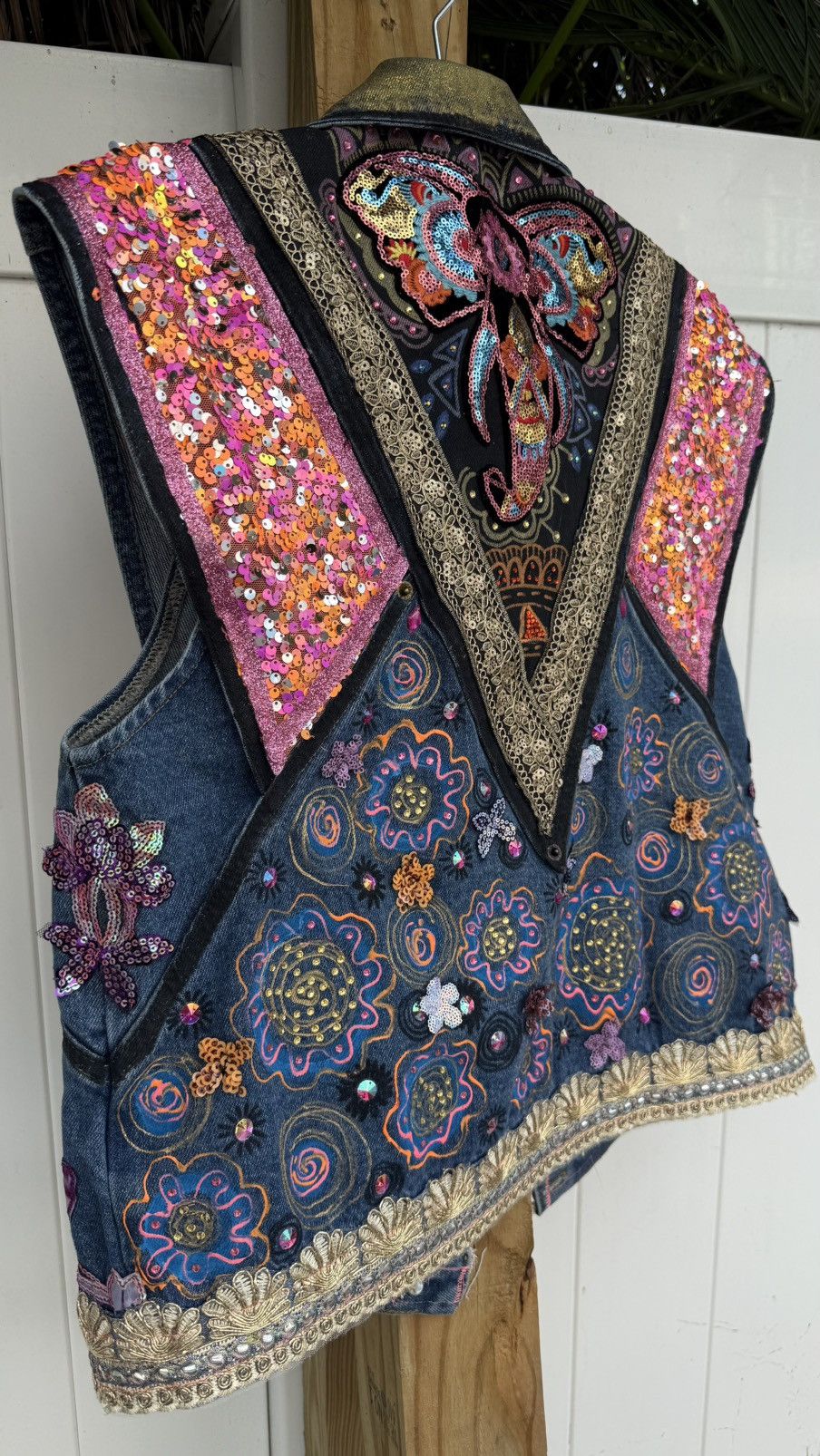 Other Denim vest Hindu style Size S / US 4 / IT 40 - 2 Thumbnail