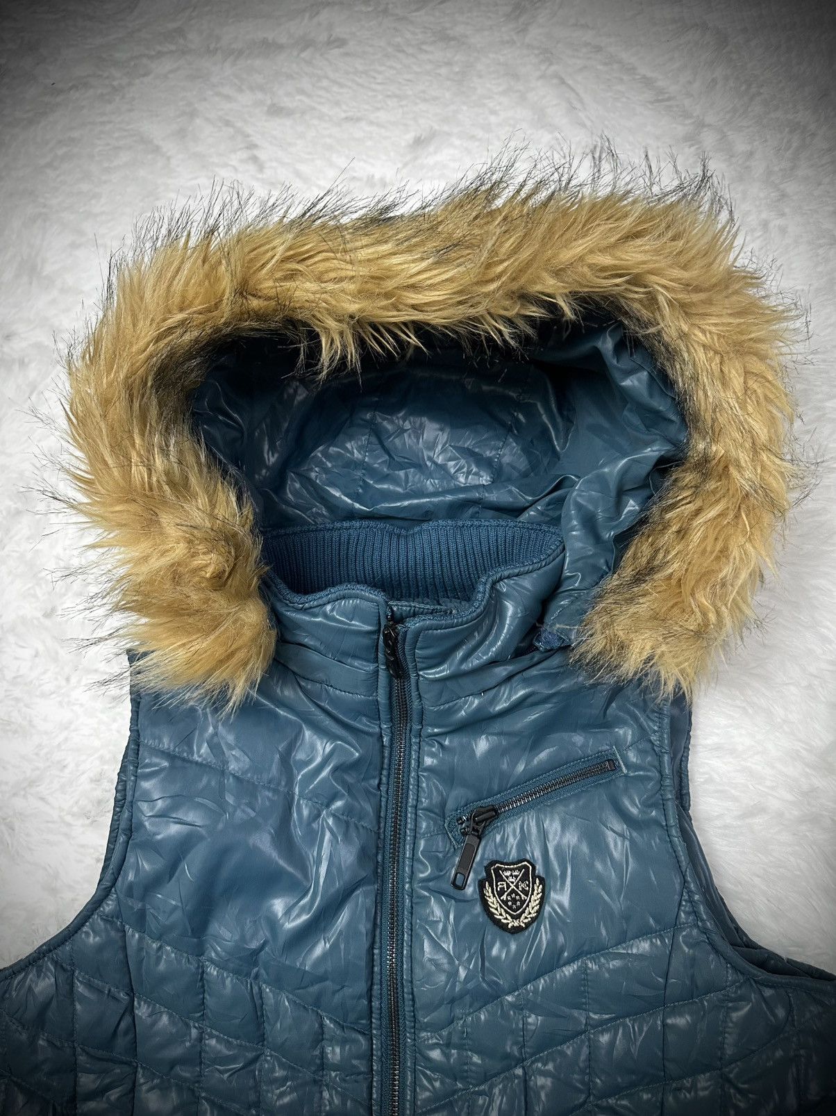 Japanese Brand 💥rare💥 japanese brand russ-k faux fur puffer vest Size US S / EU 44-46 / 1 - 3 Thumbnail