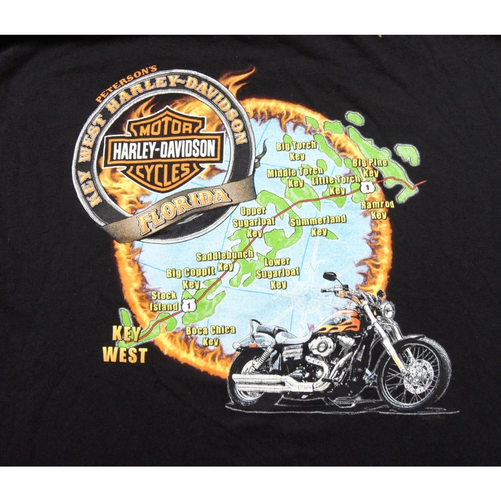 Harley Davidson Harley-Davidson Shirt Mens XL Black Motorcycle Graphic Tee Key West Florida Shirt Mens XL Black Graphic Print Tee Key West Florida Size US XL / EU 56 / 4 - 2 Thumbnail