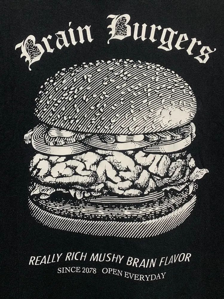 Undercover UNDERCOVER BRAIN BURGERS BLACK T SHIRT Size US M / EU 48-50 / 2 - 2 Thumbnail