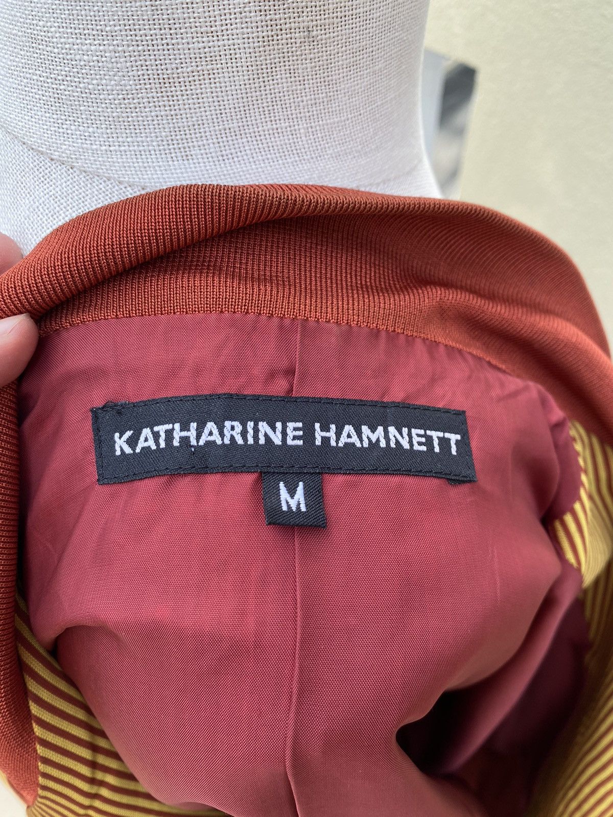 Katharine Hamnett London vintage striped jacket Size M / US 6-8 / IT 42-44 - 11 Thumbnail