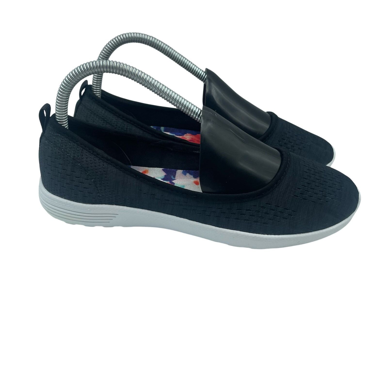 SKECHERS Skechers Follow Me Flats Shoes Slip On Black White Women 7.5 Size US 7.5 / IT 37.5 - 1 Thumbnail