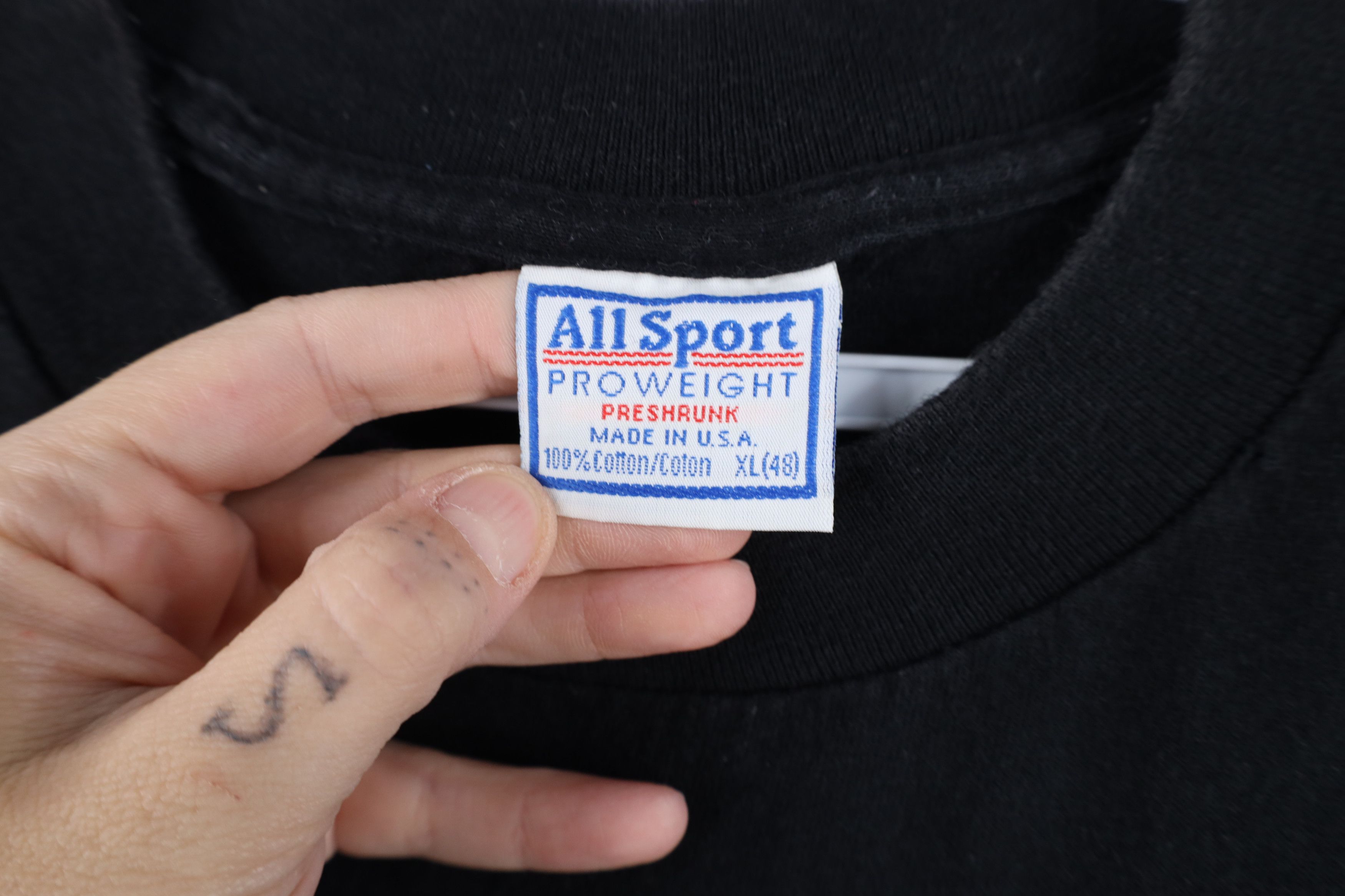 Vintage Vintage 90s of Blues Atlanta Short Sleeve T-Shirt Black USA Size US XL / EU 56 / 4 - 5 Thumbnail