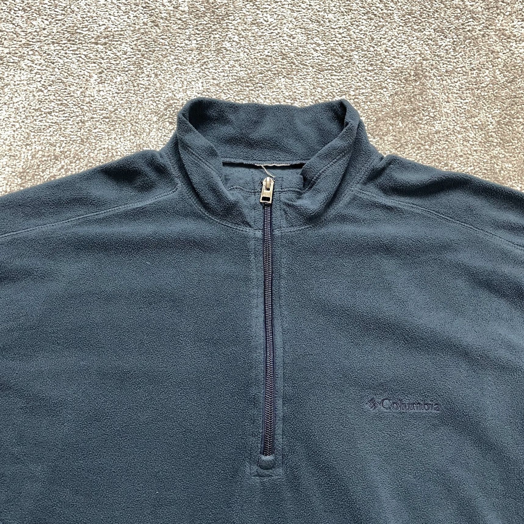 Vintage Columbia Jacket Mens 2XL Blue Long Sleeve Fleece 1/4 Zip Lightweight Activewear Size US XXL / EU 58 / 5 - 3 Thumbnail