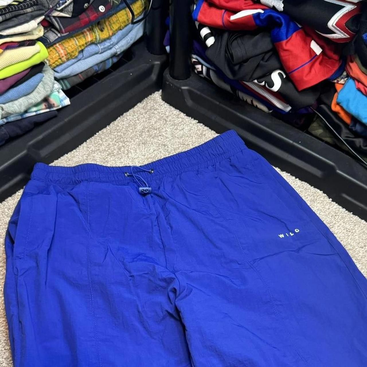 Japanese Brand × Vintage VTG Y2K Nylon Parachute Pants Track Pants Size US 32 / EU 48 - 2 Thumbnail