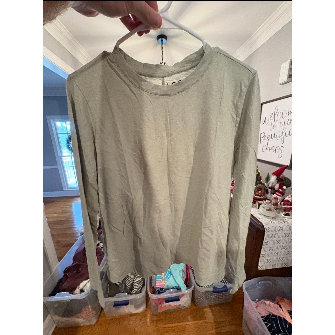 Loft LOFT Olive Green Long Sleeve Top Women’s Medium M 8 10 Size M / US 6-8 / IT 42-44 - 2 Thumbnail