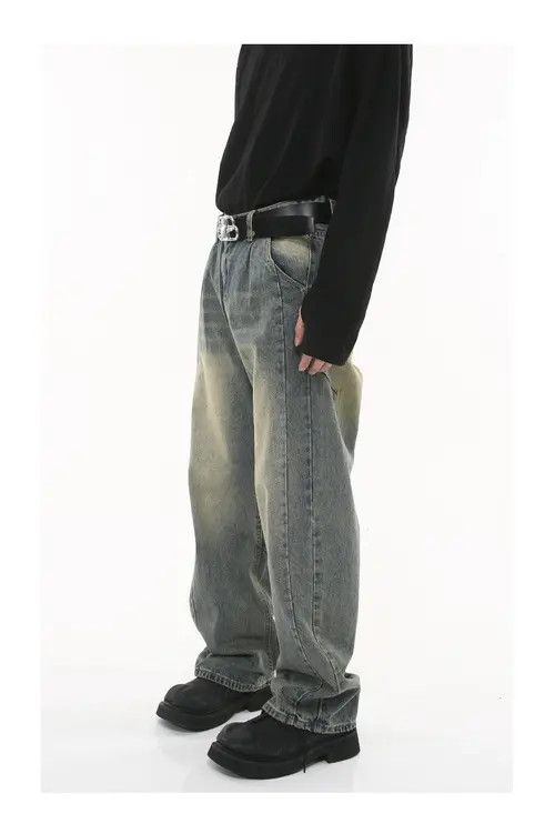 Japanese Brand × Jean Japanese retro washed loose distressed jeans Size US 32 / EU 48 - 4 Thumbnail