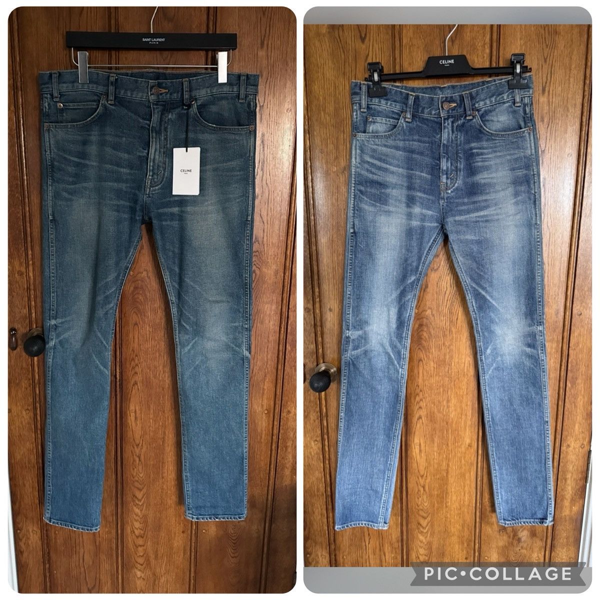 Celine FW22 Celine Hedi Slimane blue skinny jeans in Union wash 29 Size US 29 - 22 Thumbnail