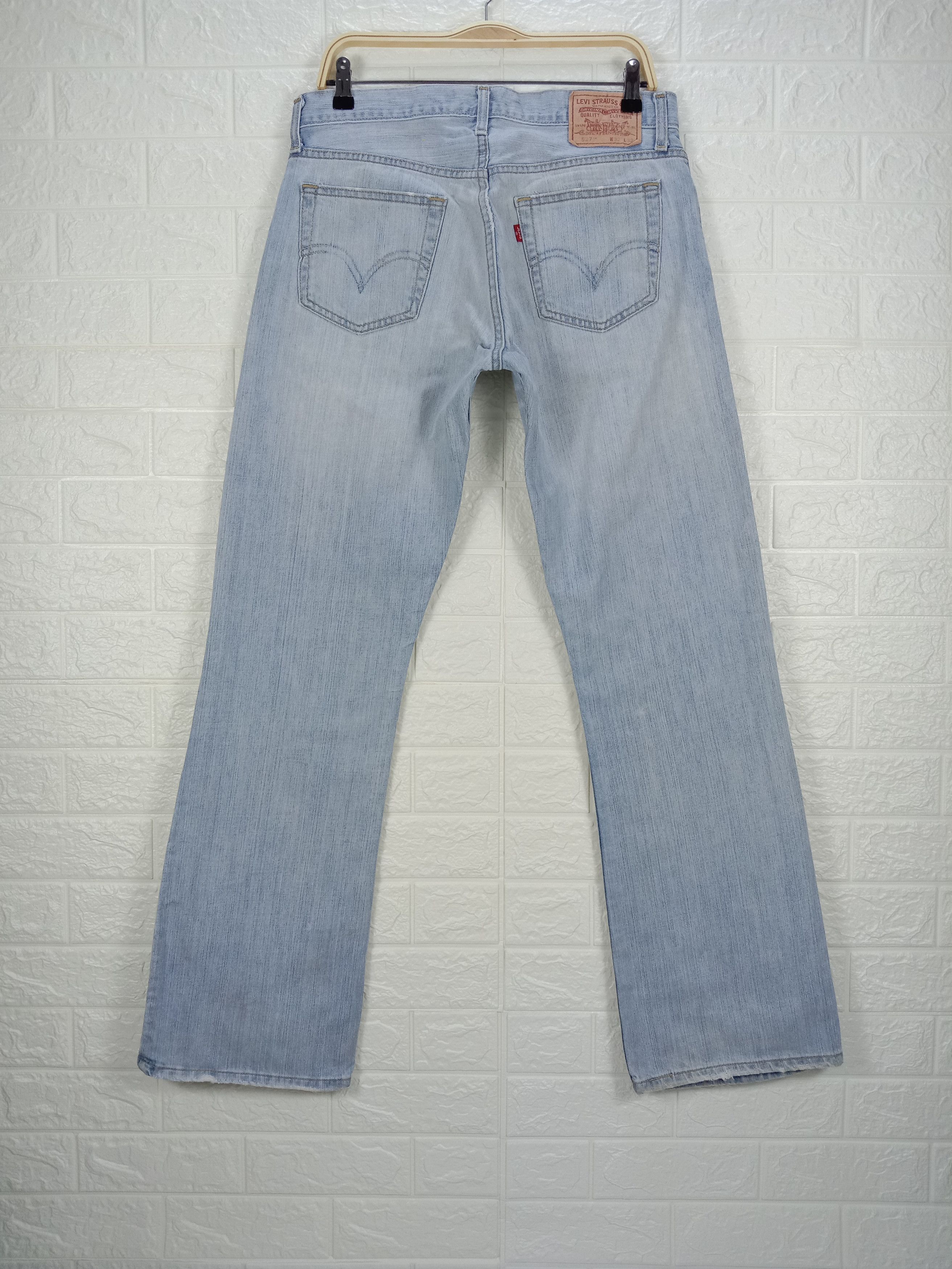 Levi's Vintage Levi's 527 Flare Jeans Light Wash Denim Size US 32 / EU 48 - 5 Thumbnail