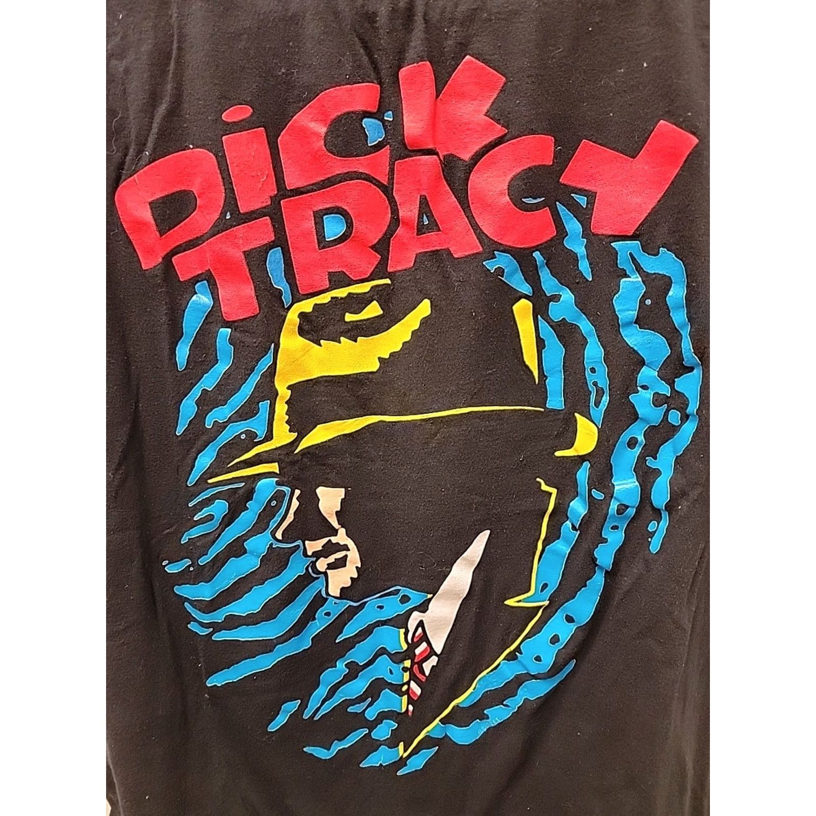 Vintage VINTAGE Dick Tracy Movie Promo BIG FACE Black T Shirt Mens L Size US L / EU 52-54 / 3 - 2 Thumbnail