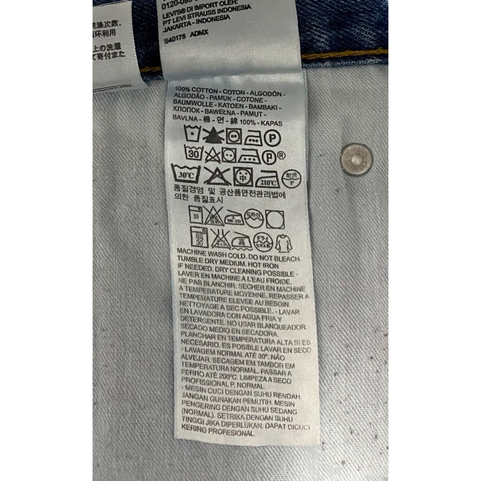 Levi's VINTAGE Levi's 550 Relaxed Fit Jeans 48×32 Blue Denim Pants Baggy Mens Jeans 5-Pocket Design Straight Size US 32 / EU 48 - 7 Thumbnail