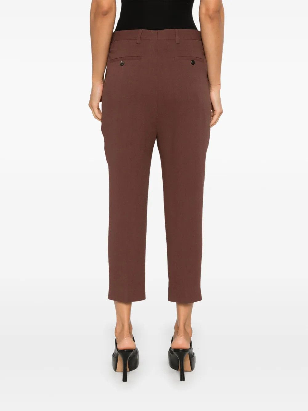 Rick Owens o1y0126 Casual Pant in Chocolate Brown Size 27" / US 4 / IT 40 - 4 Thumbnail