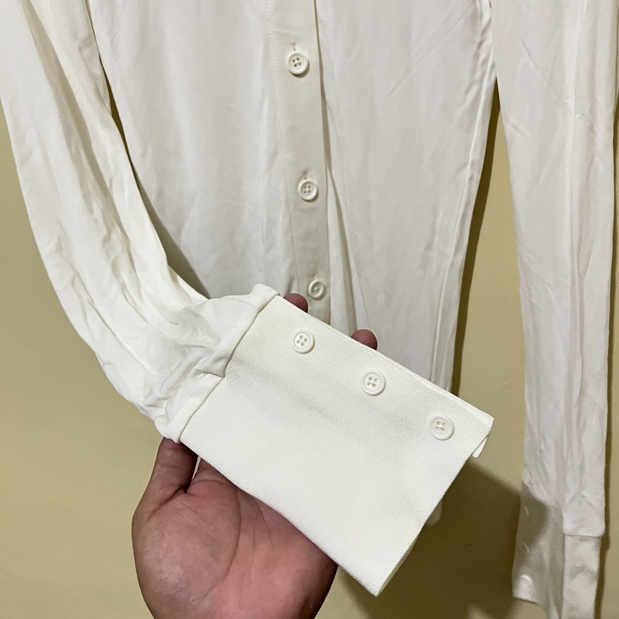Helmut Lang HELMUT LANG - WOMEN'S BUTTON CUFF LONGSLEEVES Size S / US 4 / IT 40 - 6 Thumbnail