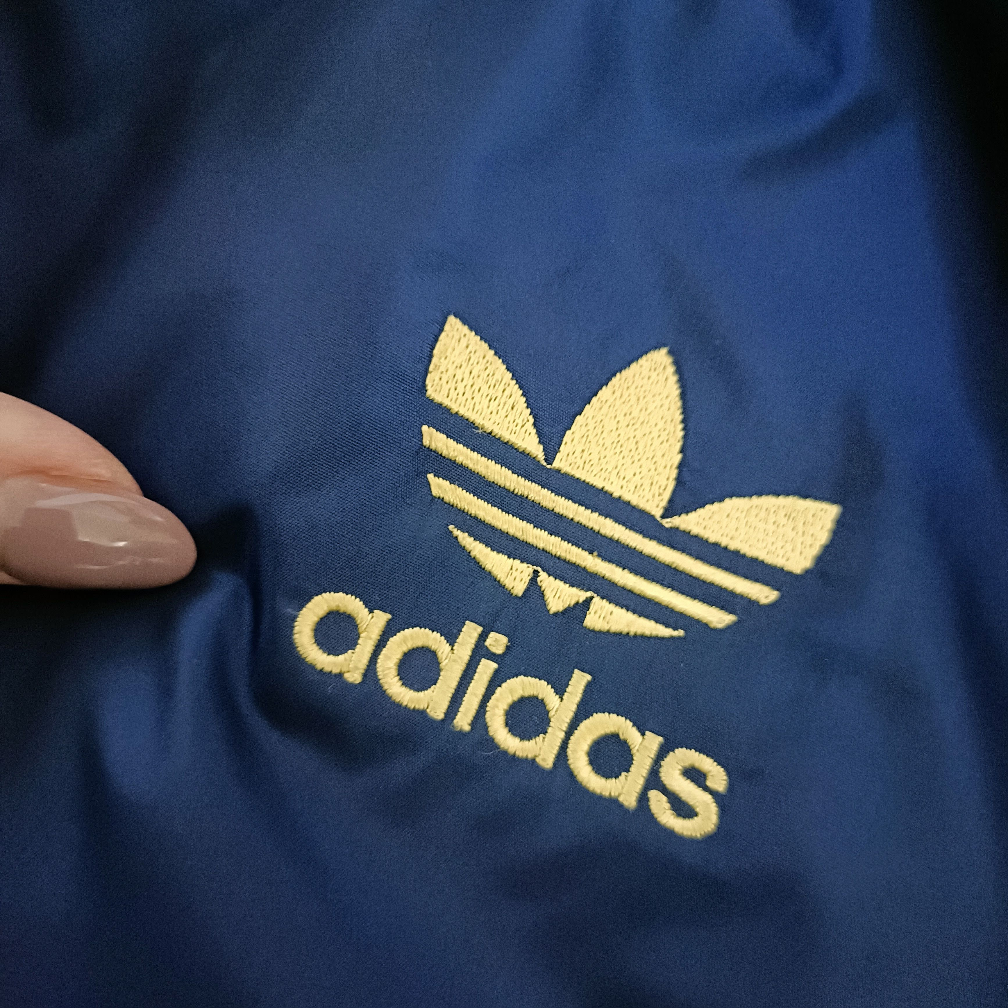 Adidas × Vintage Men's Blue Full Zip Track Jacket ! Size US L / EU 52-54 / 3 - 7 Thumbnail