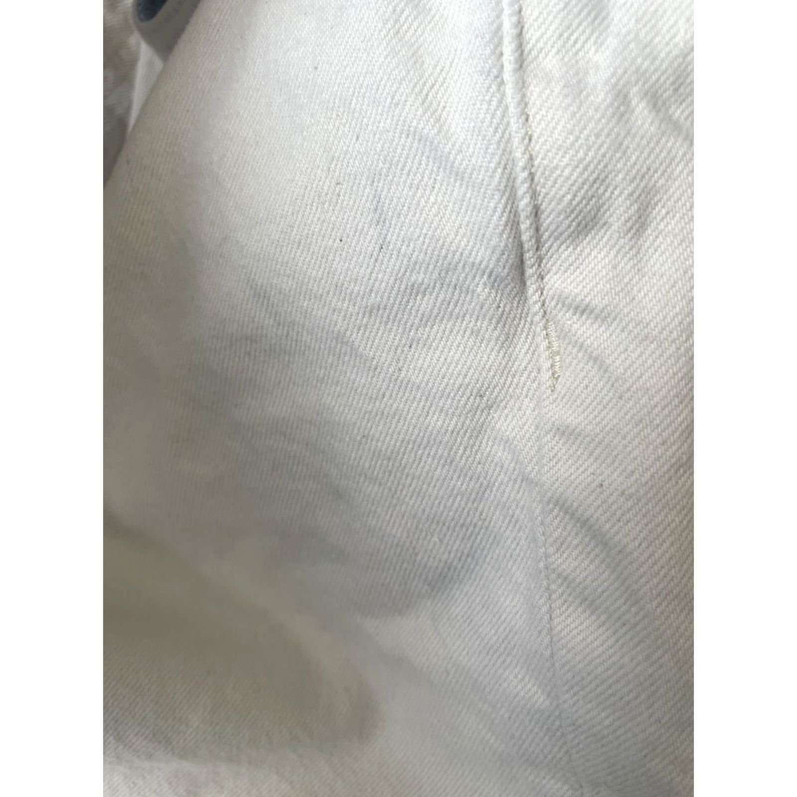 Sid Mashburn Sid Mashburn Jeans Mens 32x32 Button Fly Denim Ivory Straight Regular Size US 32 / EU 48 - 7 Thumbnail